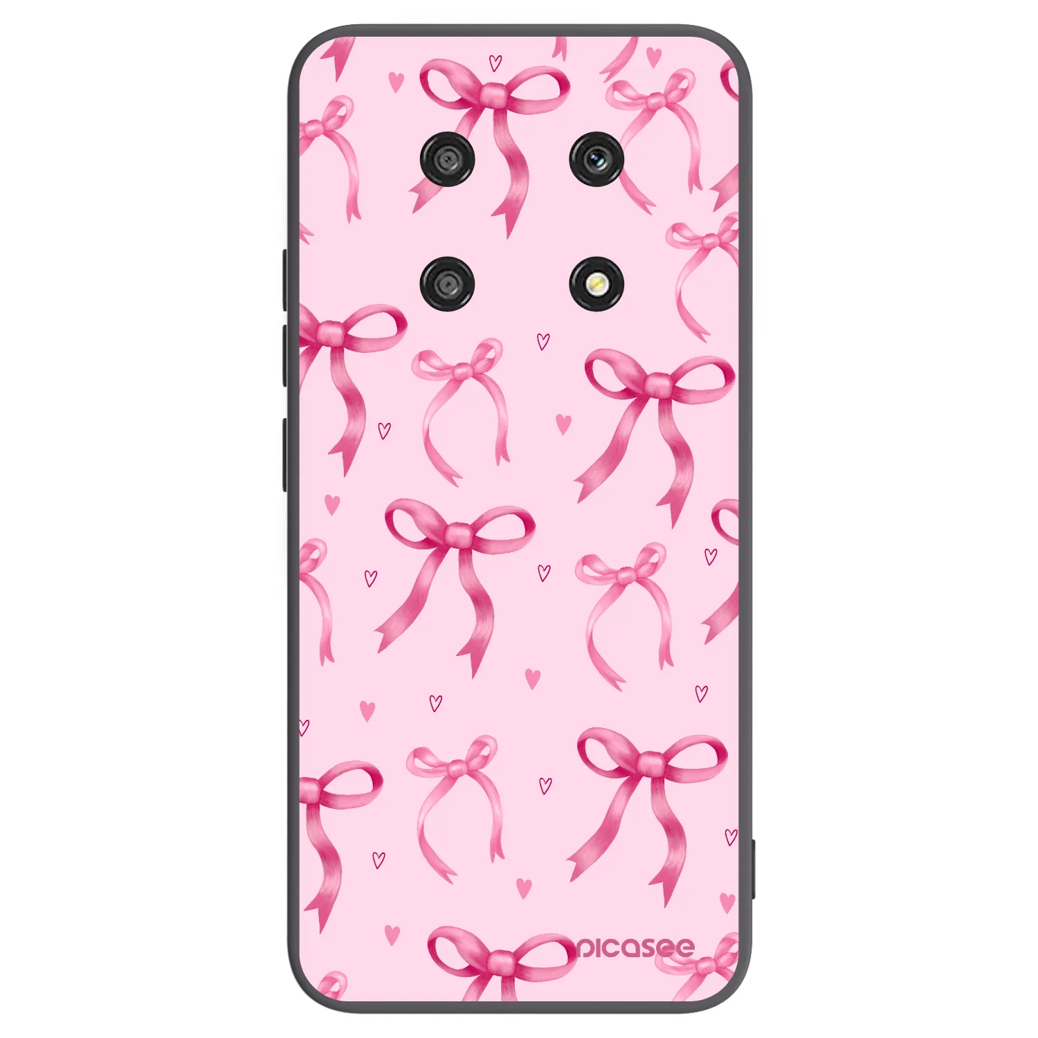 Picasee husă neagră din silicon pentru Honor Magic4 Lite 5G - Bow Aesthetic