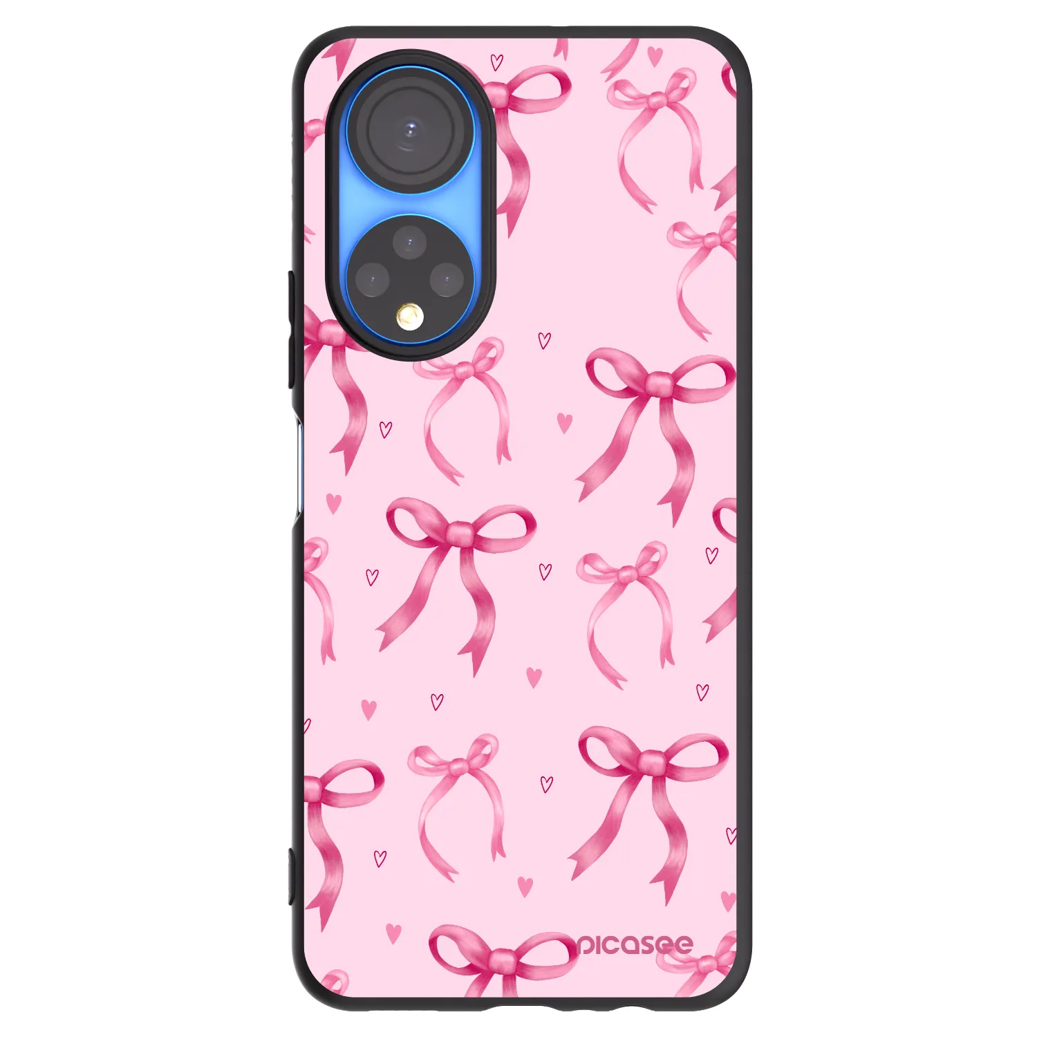 Picasee husă neagră din silicon pentru Honor X7 - Bow Aesthetic