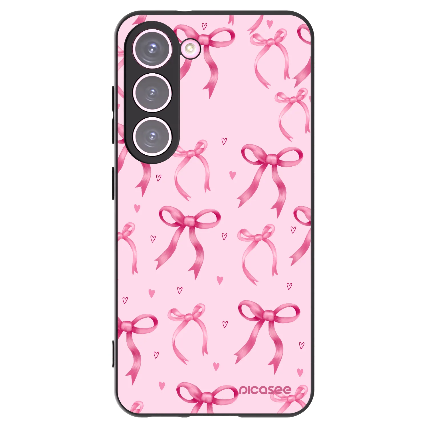Picasee husă neagră din silicon pentru Samsung Galaxy S23 5G - Bow Aesthetic