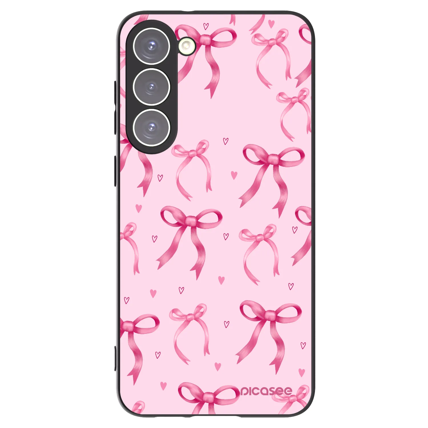 Picasee husă neagră din silicon pentru Samsung Galaxy S23+ 5G - Bow Aesthetic