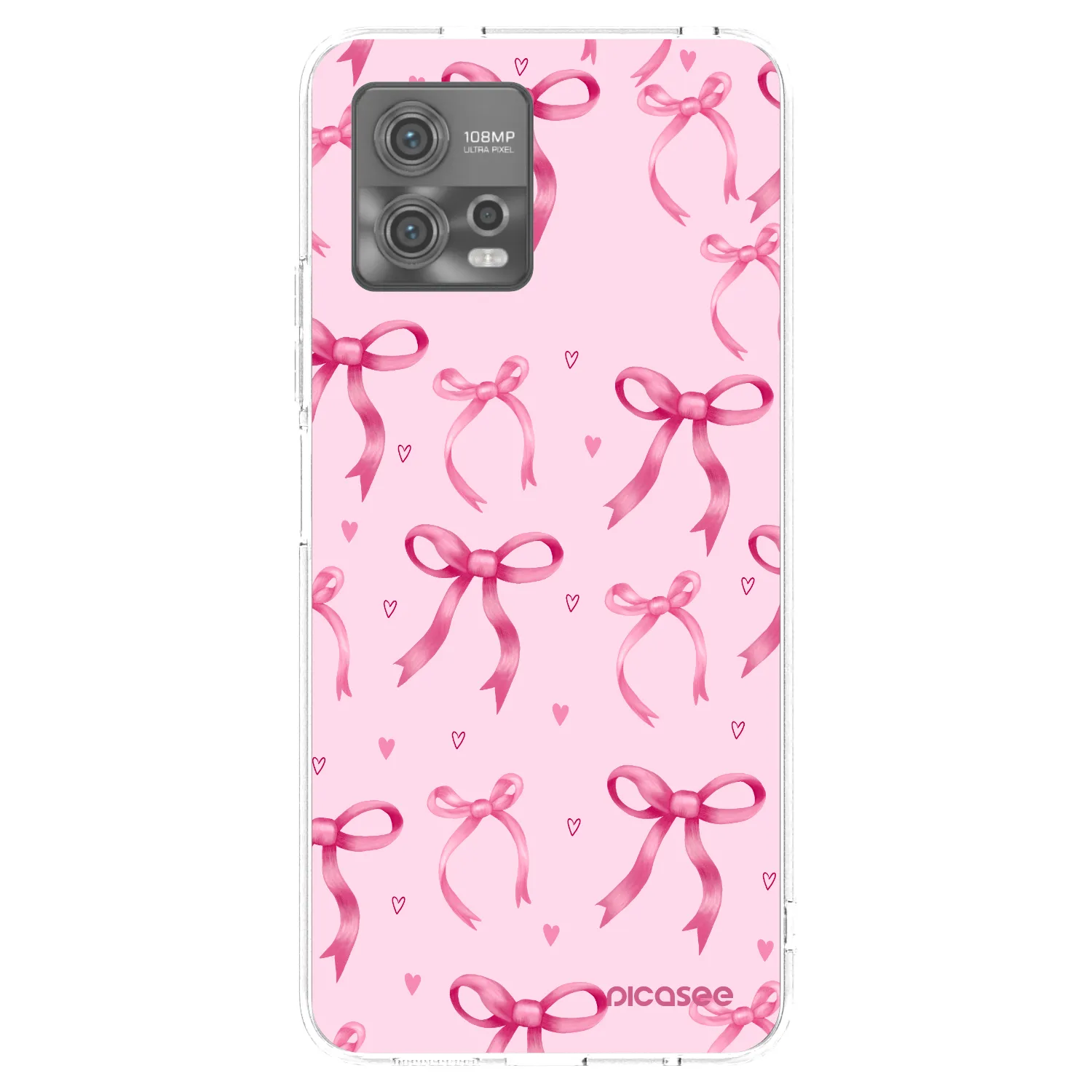 Picasee husă transparentă din silicon pentru Motorola Moto G72 - Bow Aesthetic