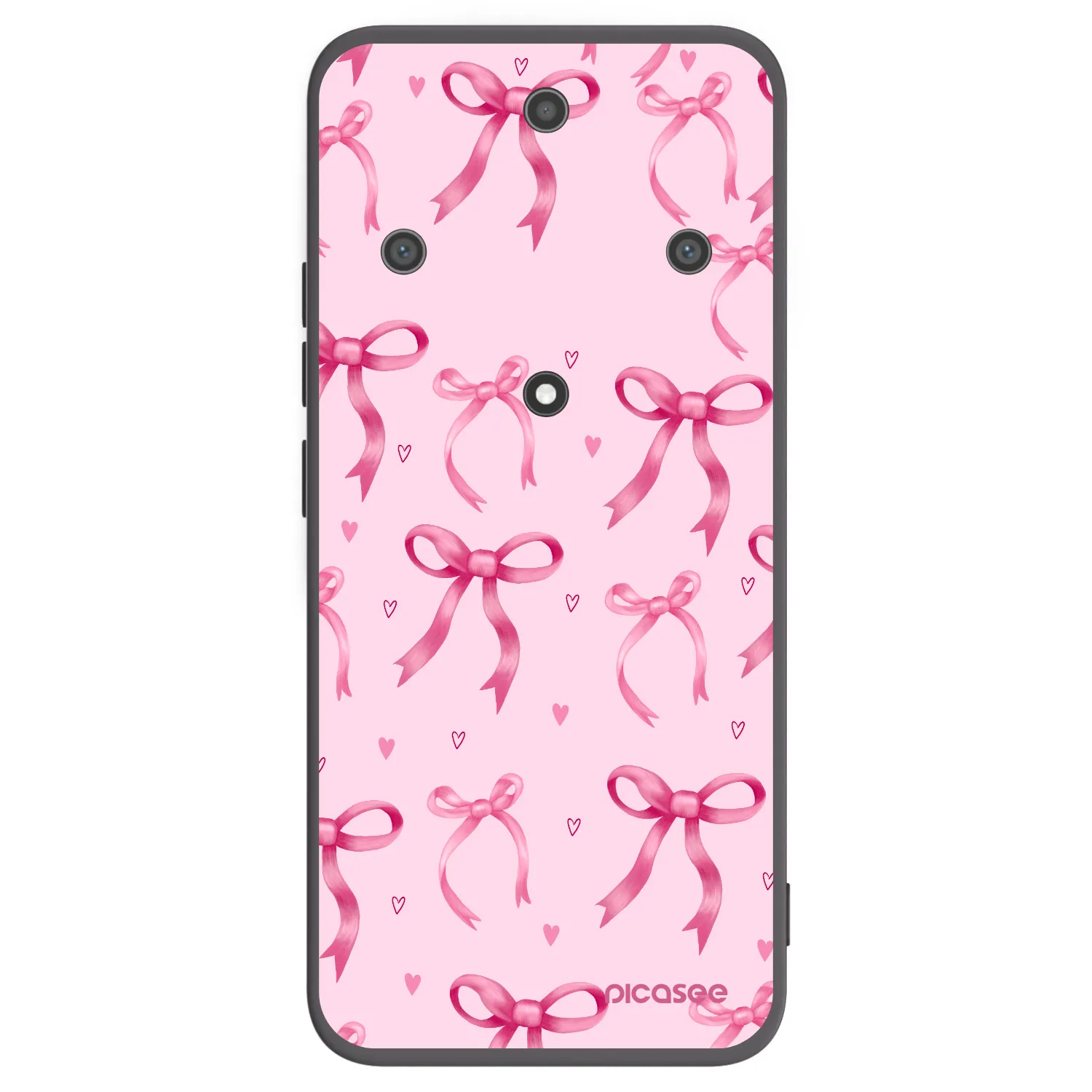 Picasee husă neagră din silicon pentru Honor Magic5 Lite 5G - Bow Aesthetic