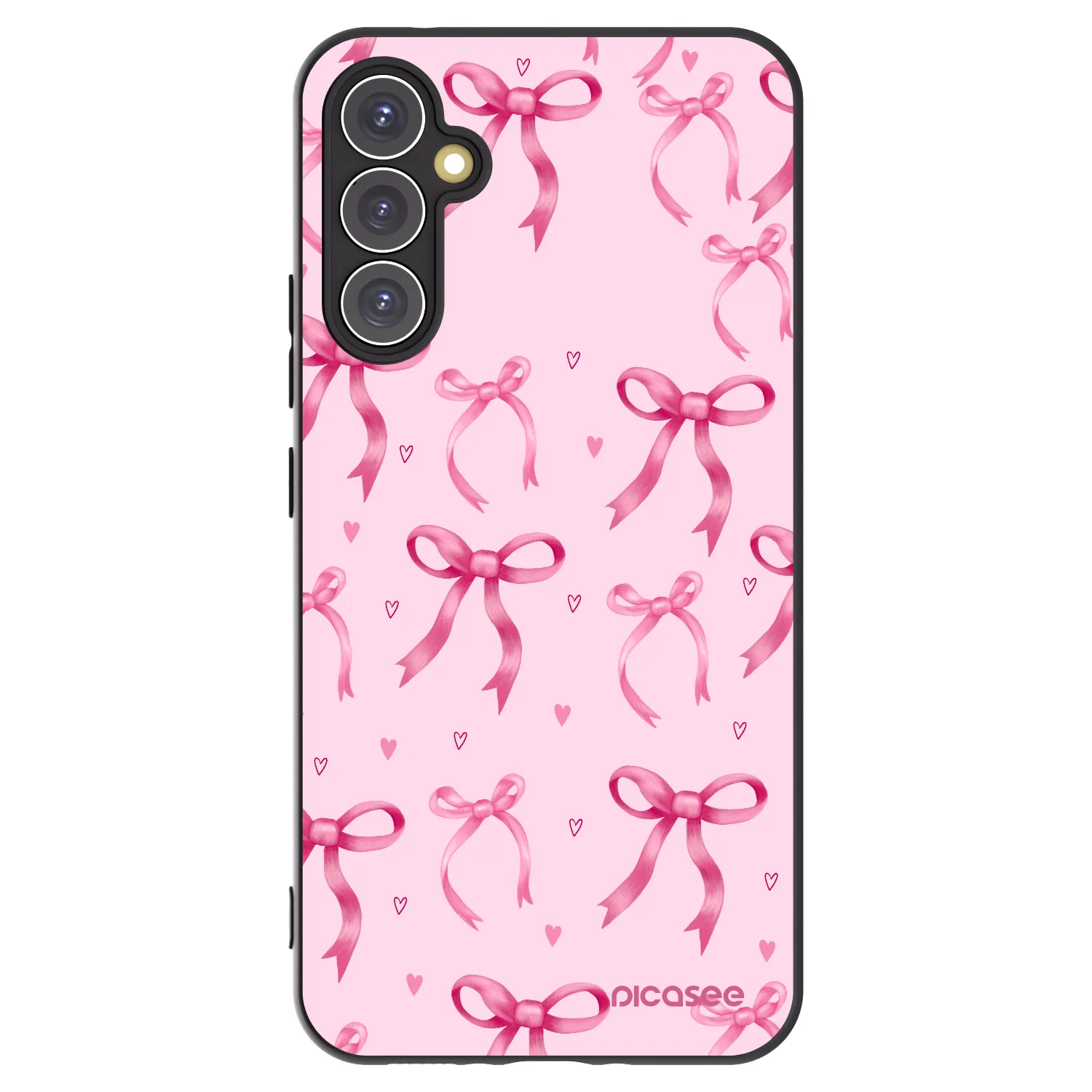 Picasee husă neagră din silicon pentru Samsung Galaxy A34 5G A346B - Bow Aesthetic