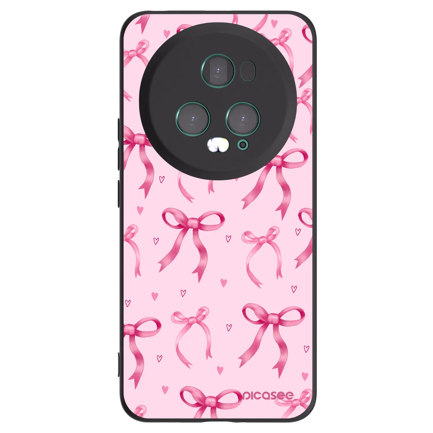 Picasee husă neagră din silicon pentru Honor Magic5 Pro - Bow Aesthetic