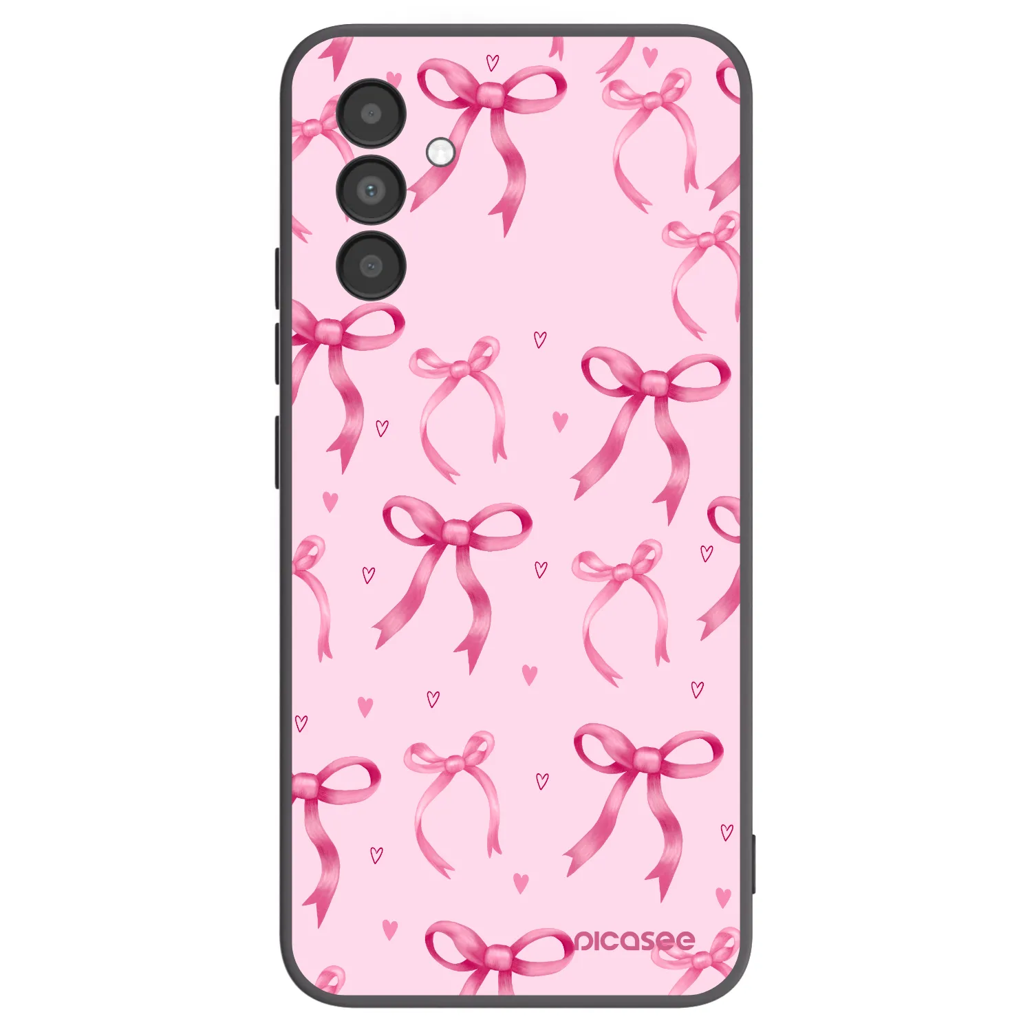 Picasee husă neagră din silicon pentru Samsung Galaxy A04s A047F - Bow Aesthetic