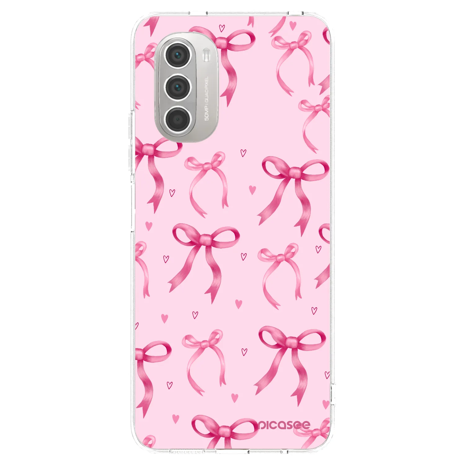 Picasee husă transparentă din silicon pentru Motorola Moto G51 - Bow Aesthetic