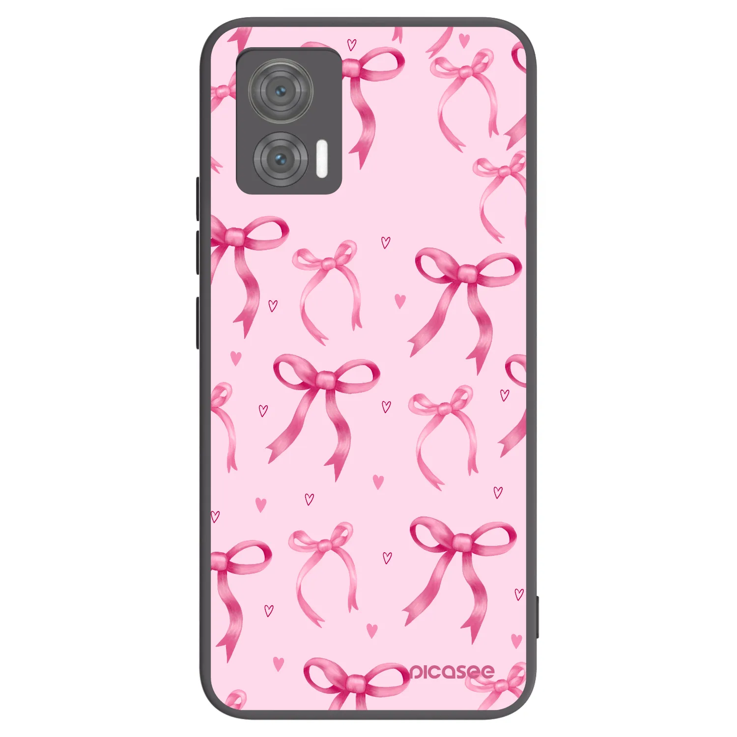 Picasee husă neagră din silicon pentru Motorola Edge 30 Neo - Bow Aesthetic