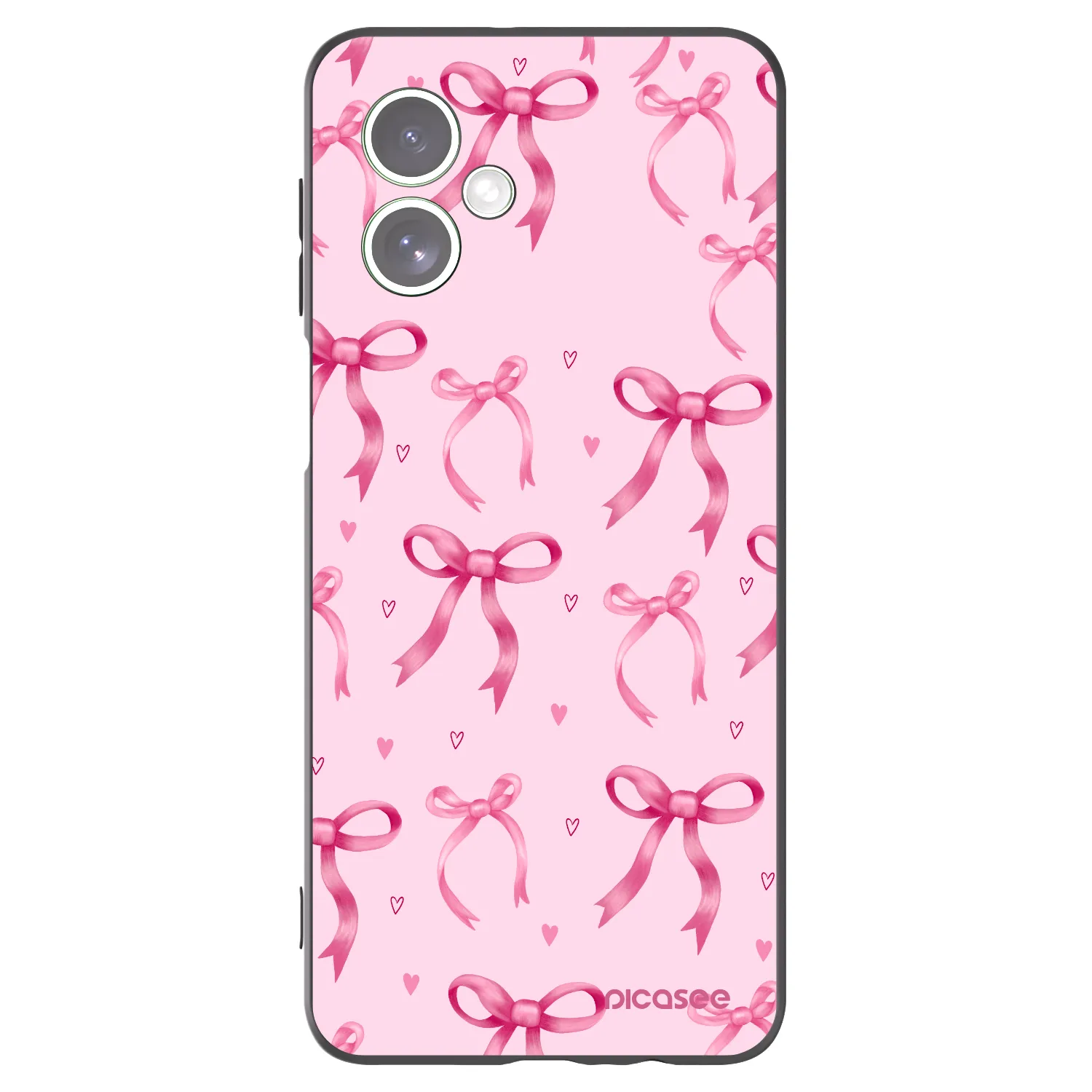 Picasee husă neagră din silicon pentru Motorola Moto G54 5G - Bow Aesthetic