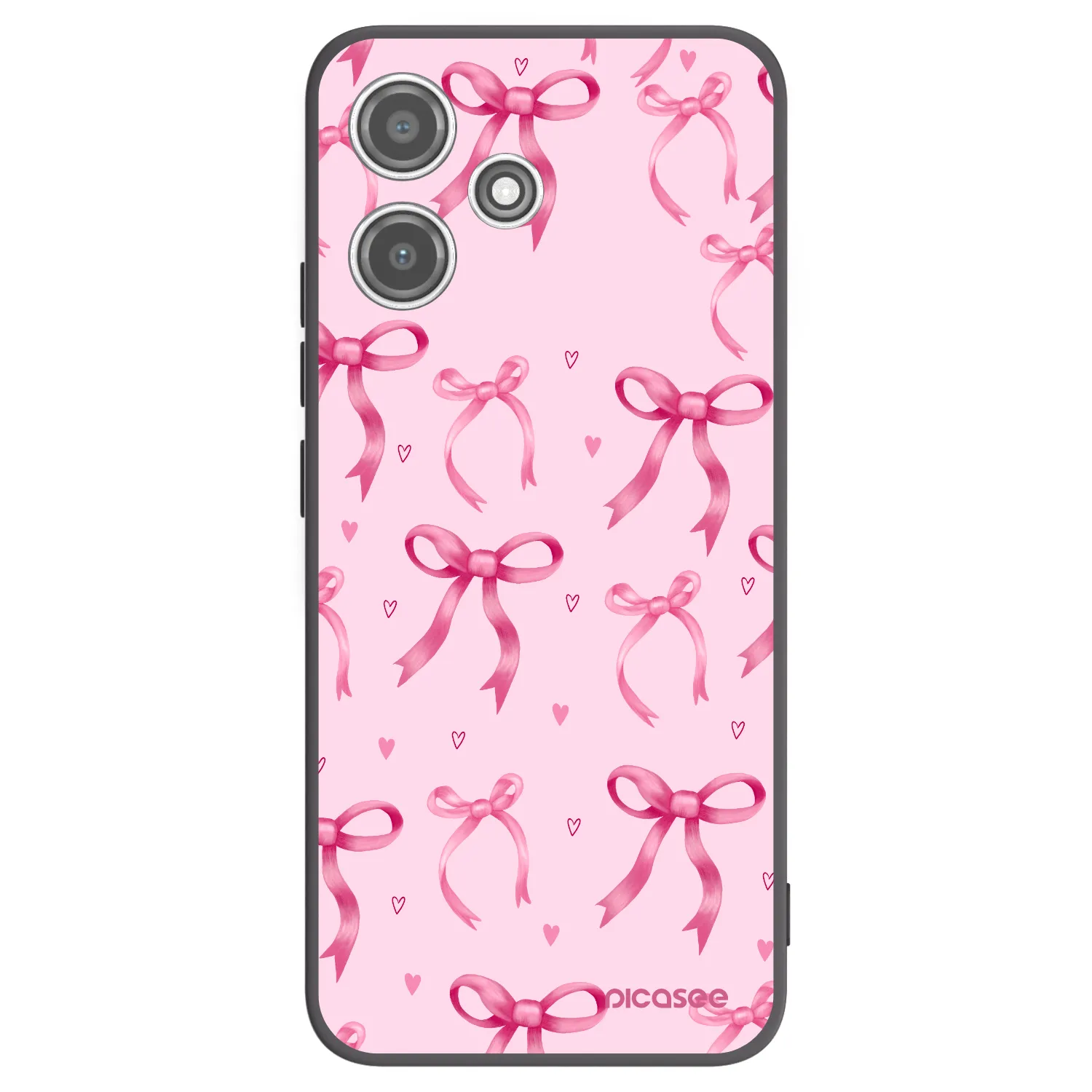 Picasee husă neagră din silicon pentru Xiaomi Redmi 12 5G - Bow Aesthetic