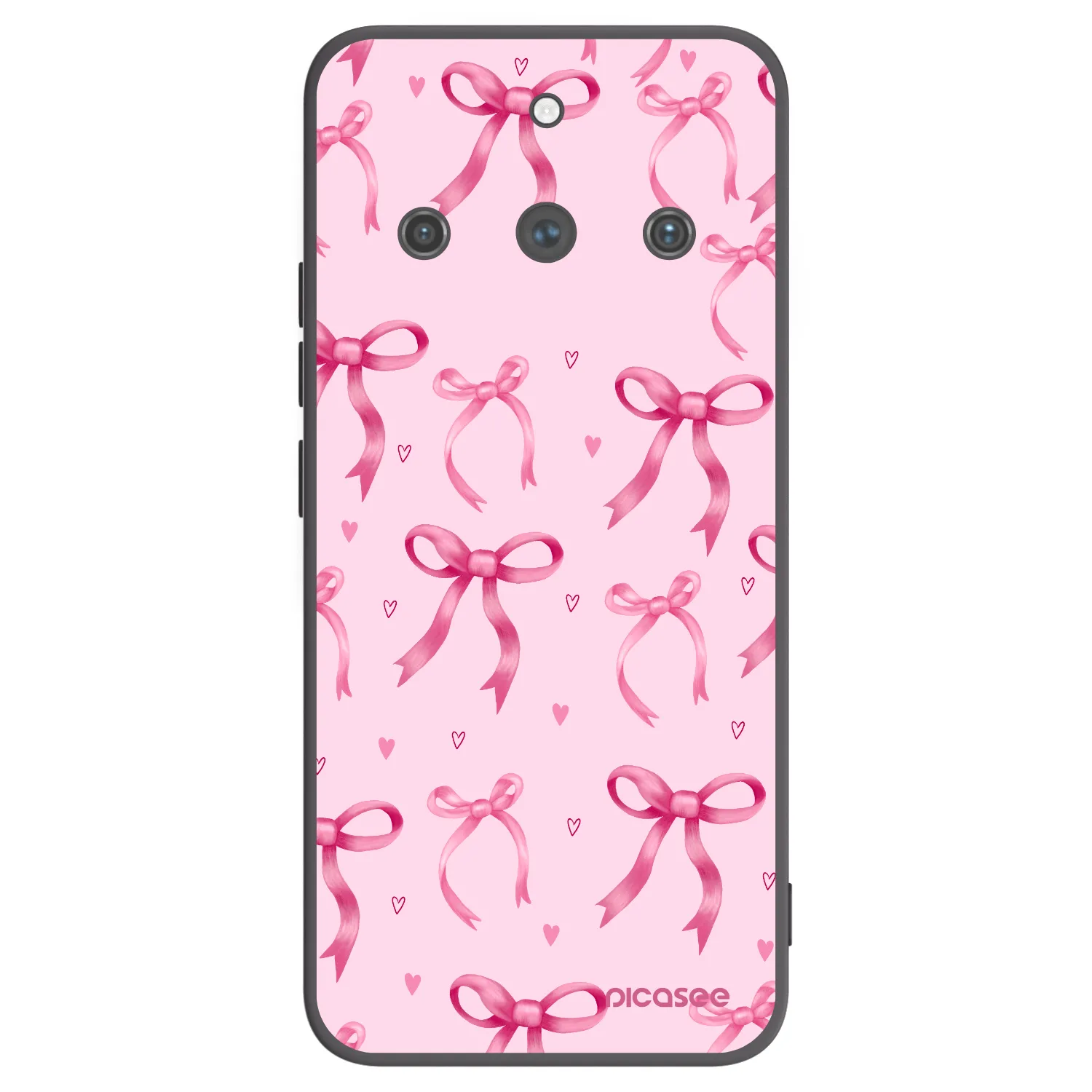 Picasee husă neagră din silicon pentru Realme 11 Pro+ - Bow Aesthetic