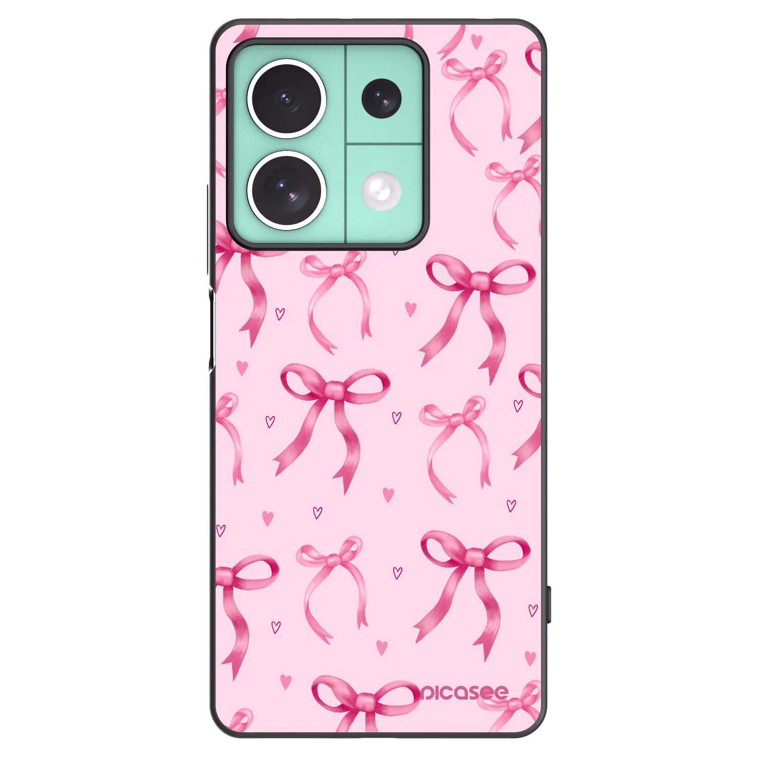 Picasee husă neagră din silicon pentru Xiaomi Redmi Note 13 5G - Bow Aesthetic