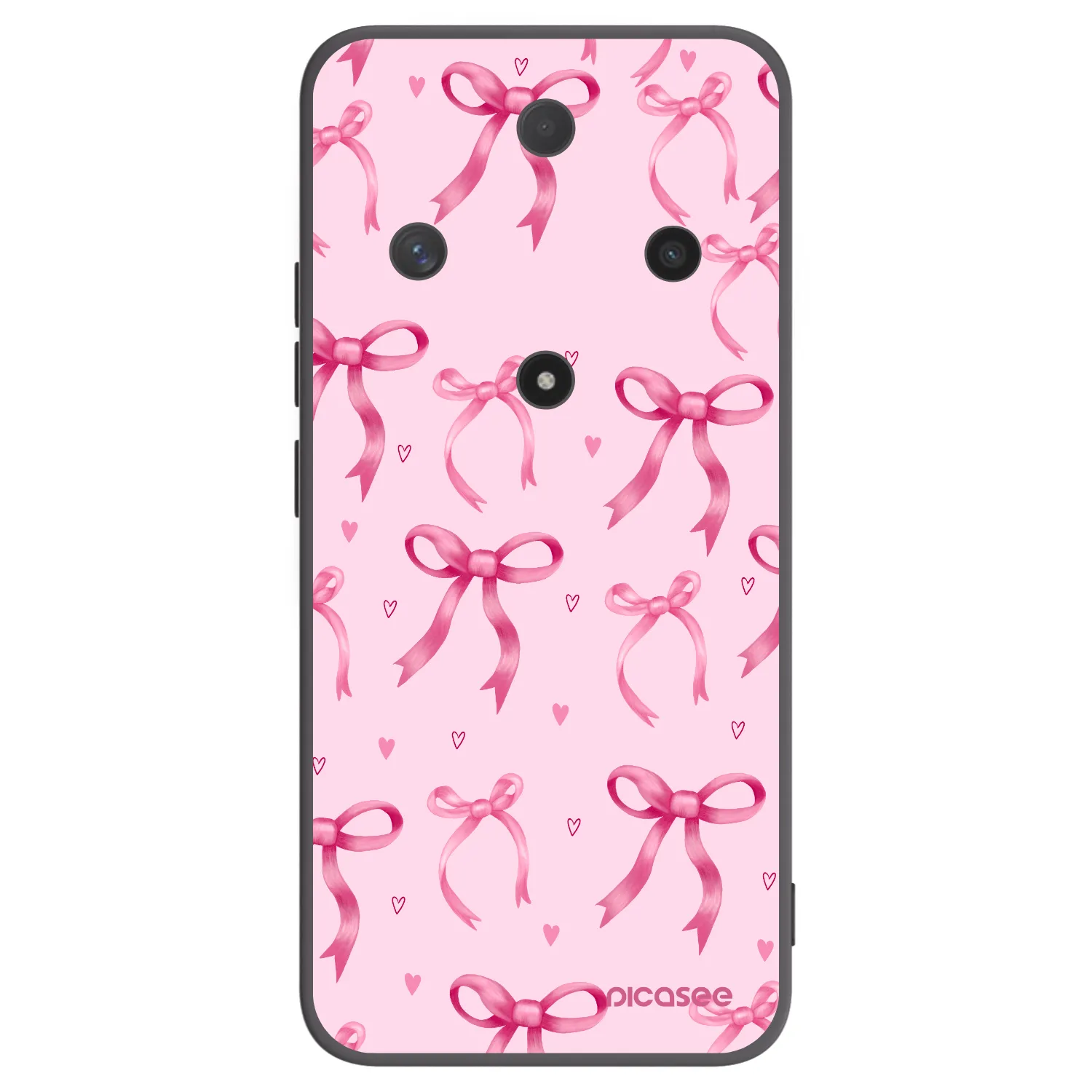 Picasee husă neagră din silicon pentru Honor Magic6 Lite 5G - Bow Aesthetic