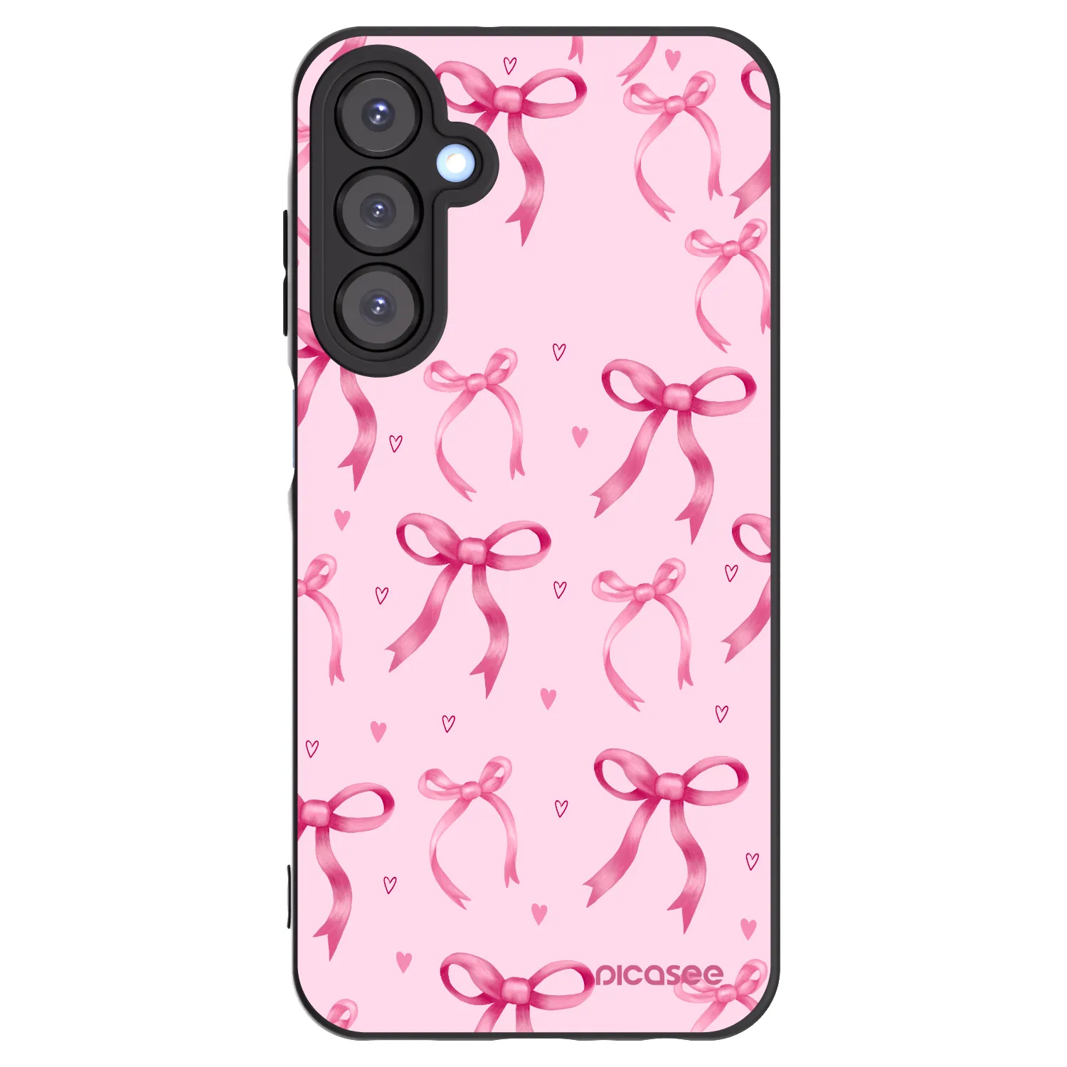 Picasee husă neagră din silicon pentru Samsung Galaxy A25 A256B 5G - Bow Aesthetic