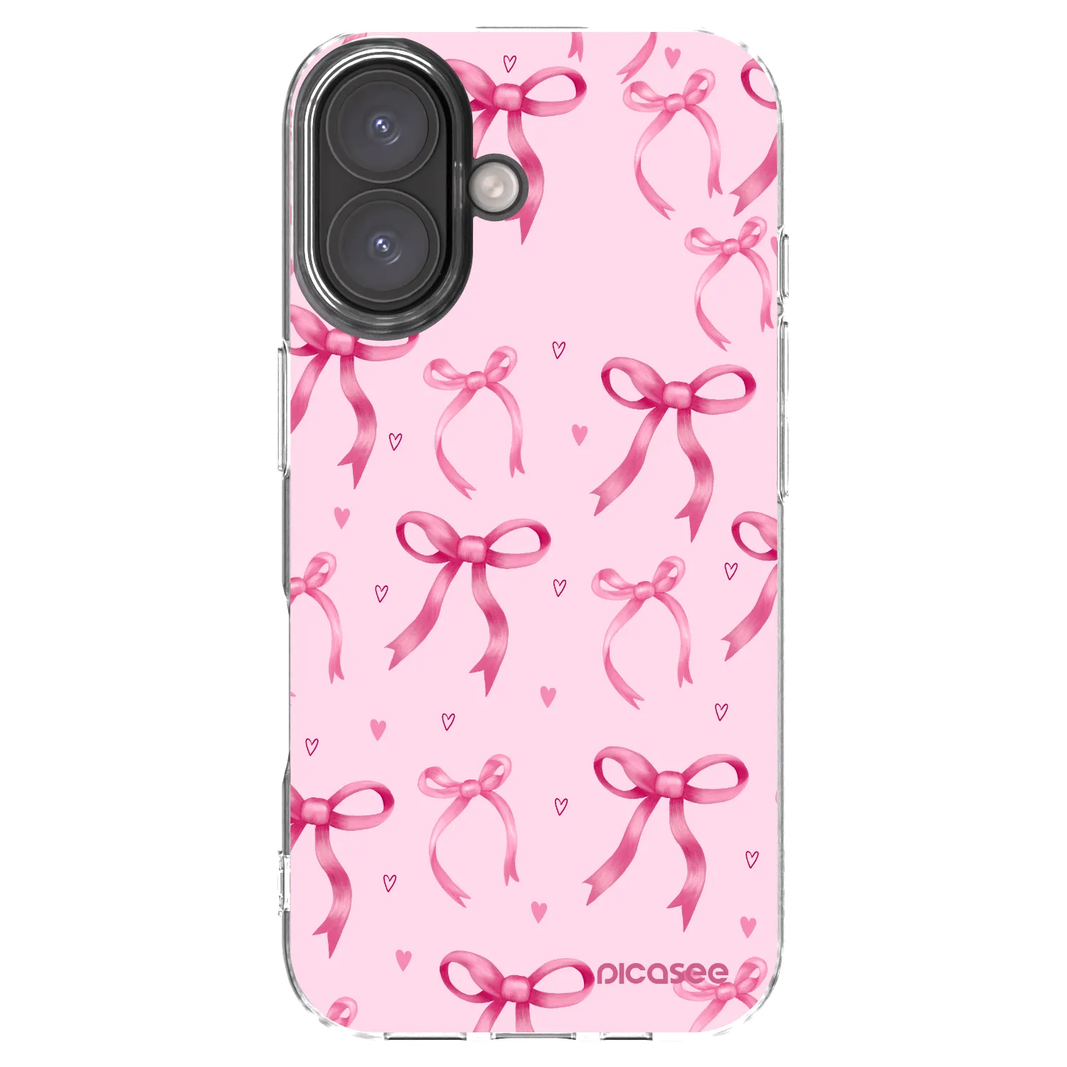 Picasee husă transparentă din silicon pentru Apple iPhone 16 - Bow Aesthetic