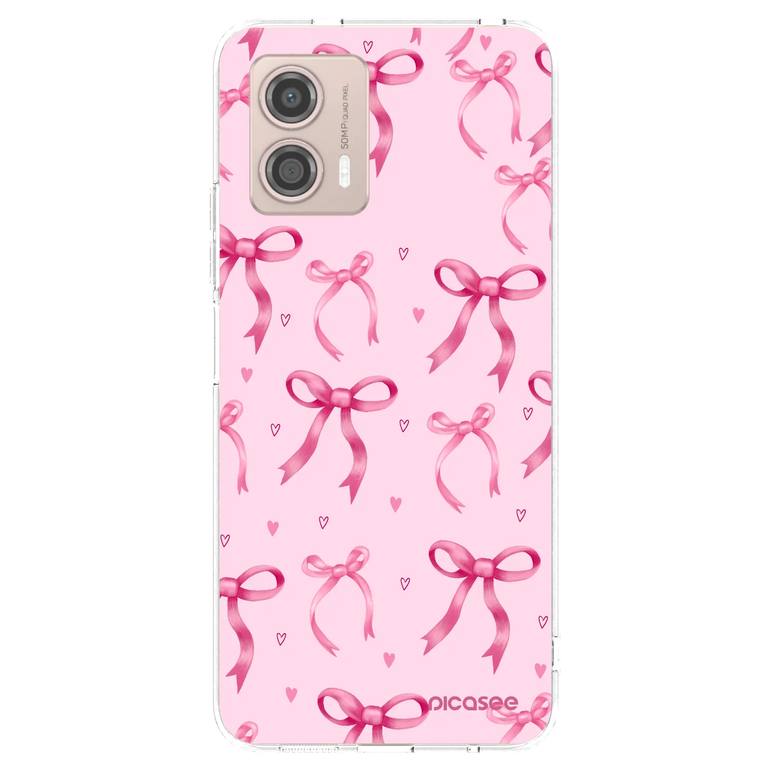 Picasee husă transparentă din silicon pentru Motorola Moto G53 5G - Bow Aesthetic