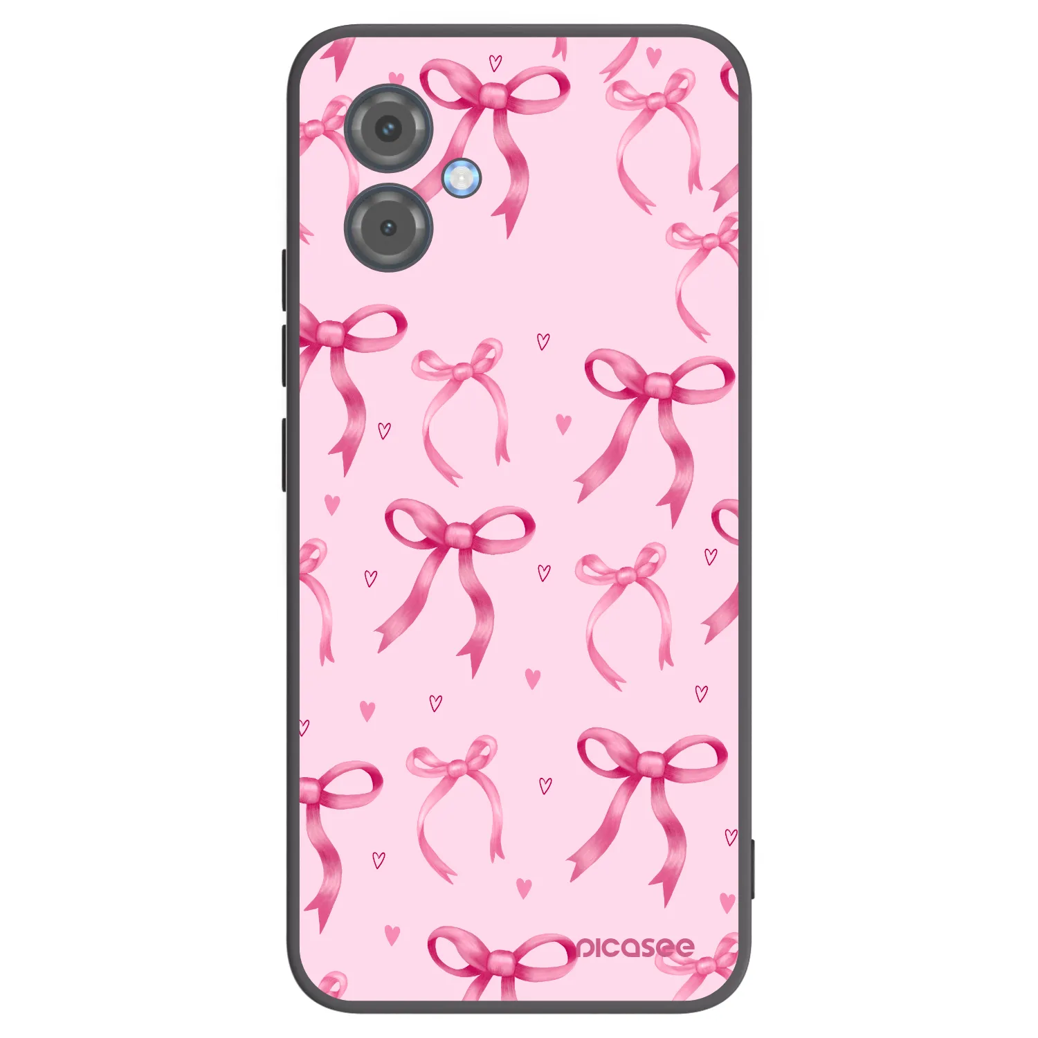 Picasee husă neagră din silicon pentru Motorola Moto G14 - Bow Aesthetic