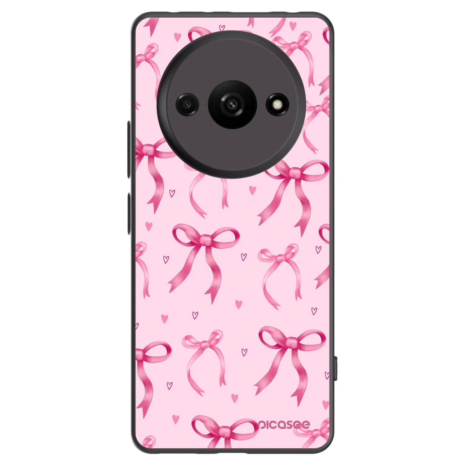 Picasee husă neagră din silicon pentru Xiaomi Redmi A3 - Bow Aesthetic