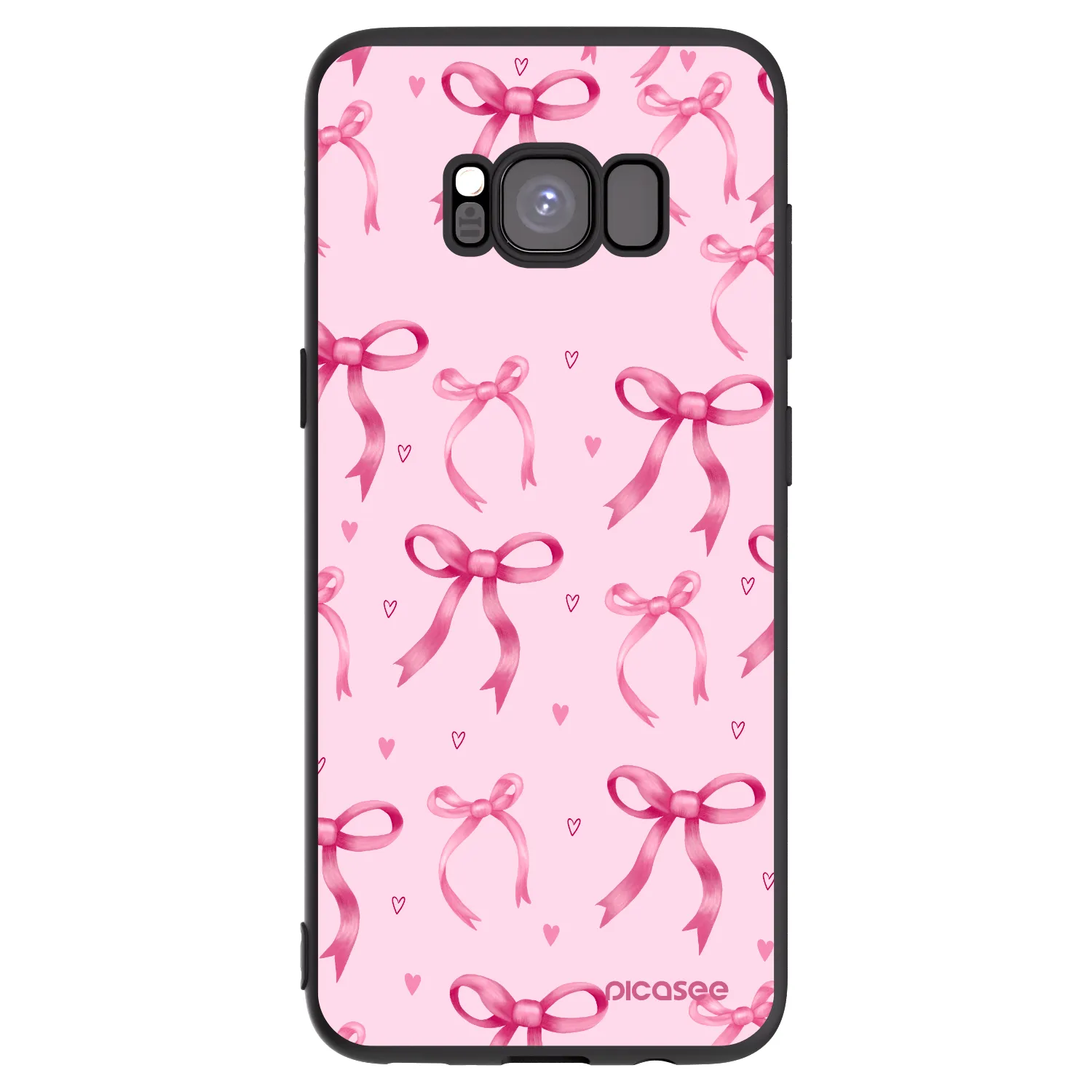 Picasee husă neagră din silicon pentru Samsung Galaxy S8 G950F - Bow Aesthetic