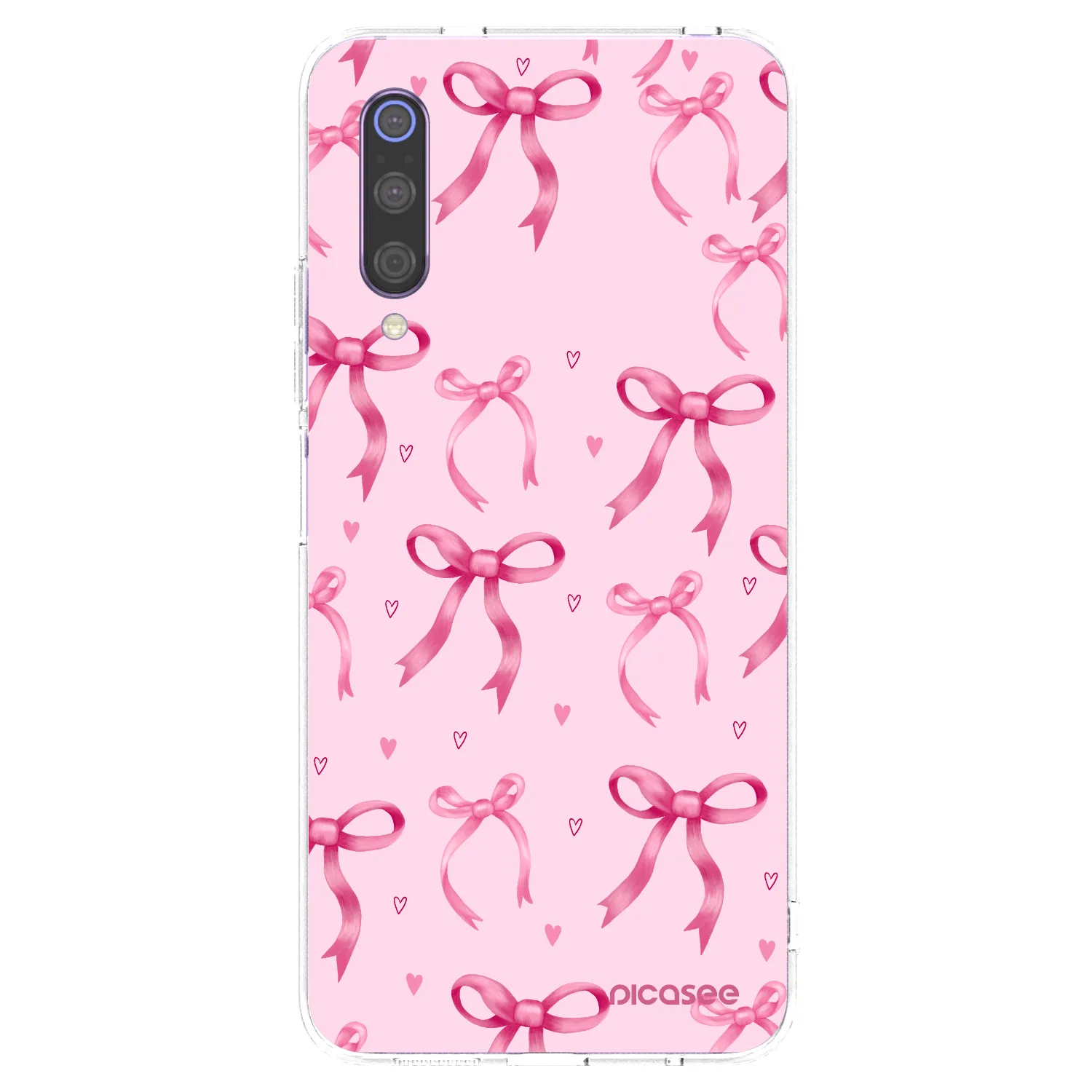Picasee husă transparentă din silicon pentru Xiaomi Mi 9 - Bow Aesthetic