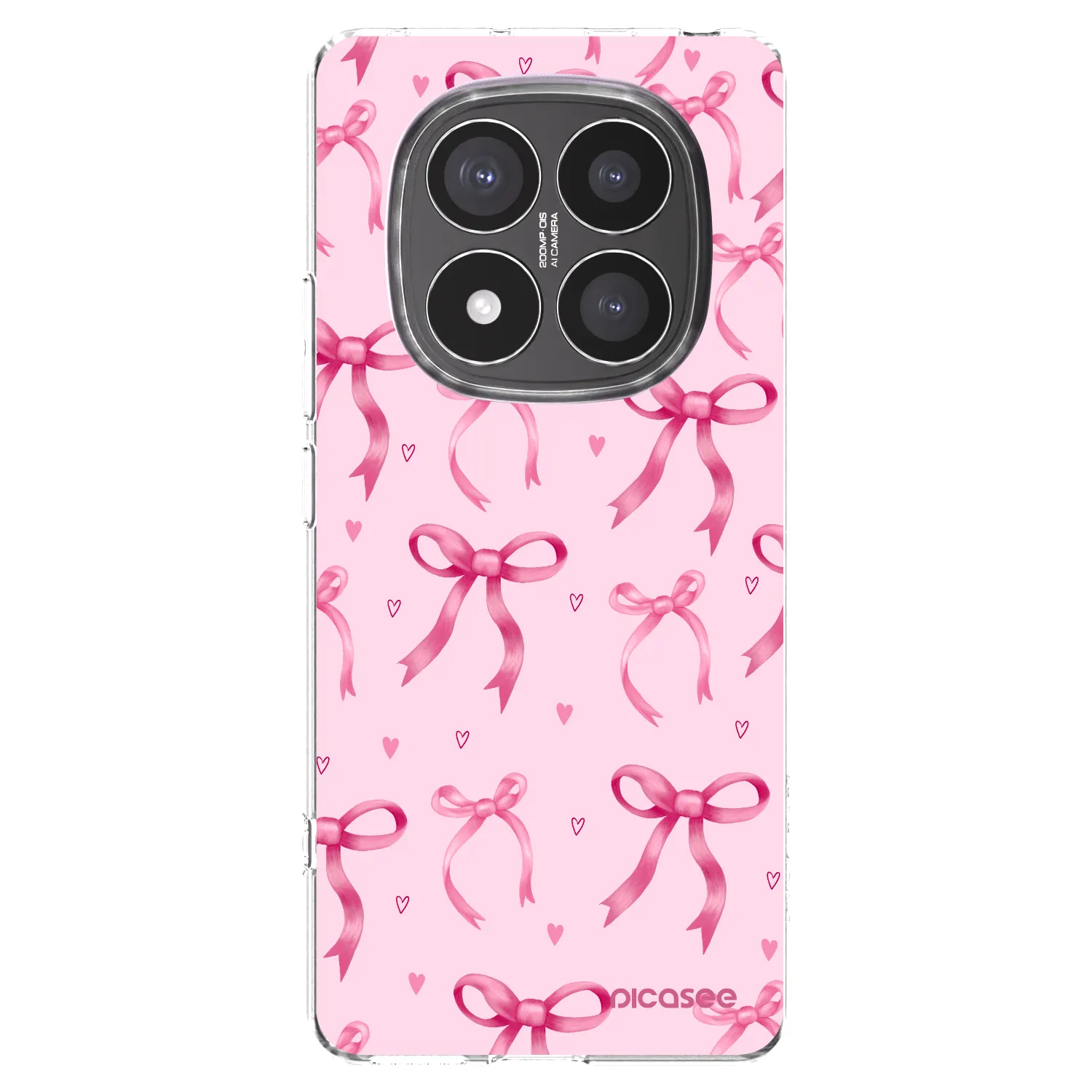 Picasee husă transparentă din silicon pentru Xiaomi Redmi Note 14 Pro+ 5G - Bow Aesthetic