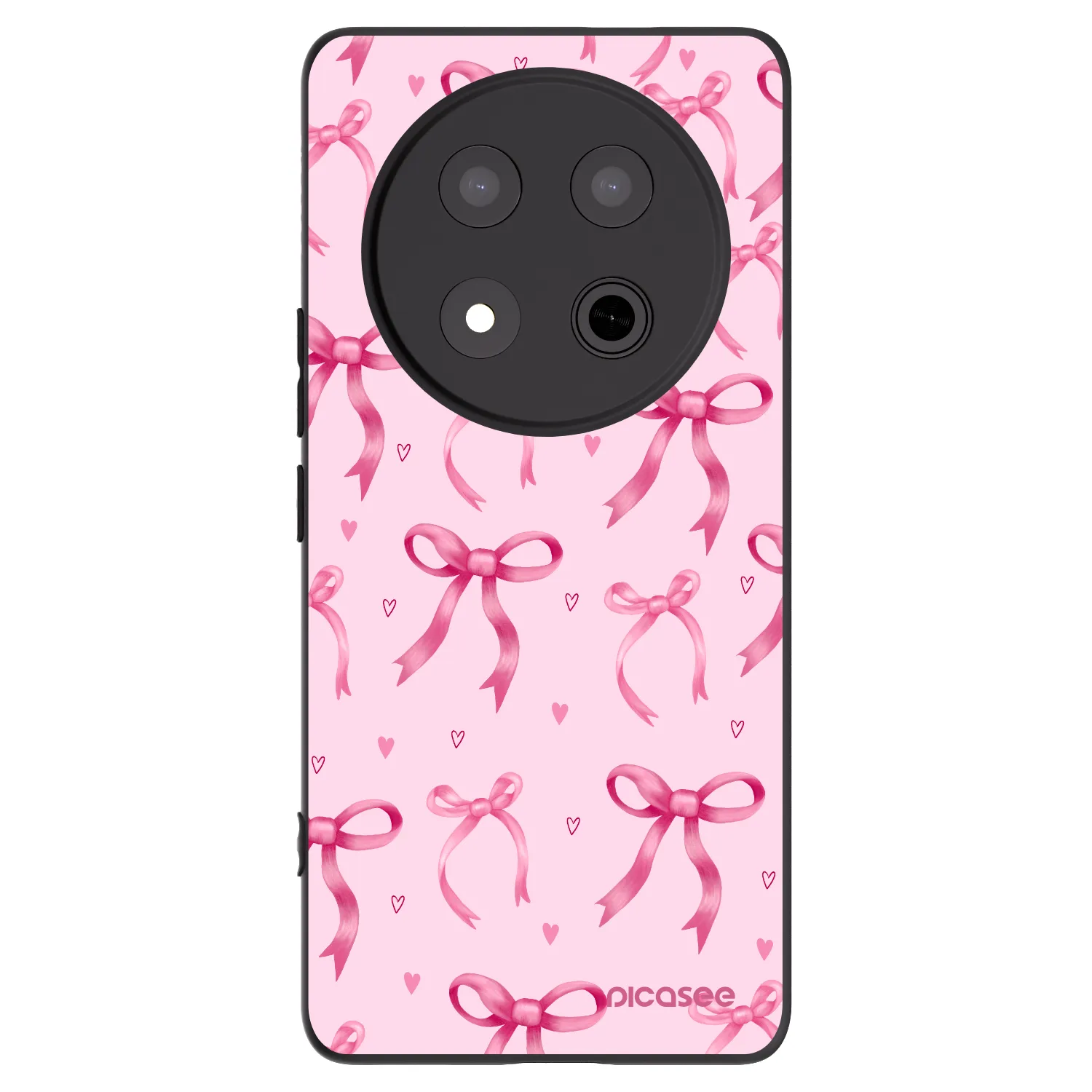 Picasee husă neagră din silicon pentru Honor Magic7 Lite 5G - Bow Aesthetic