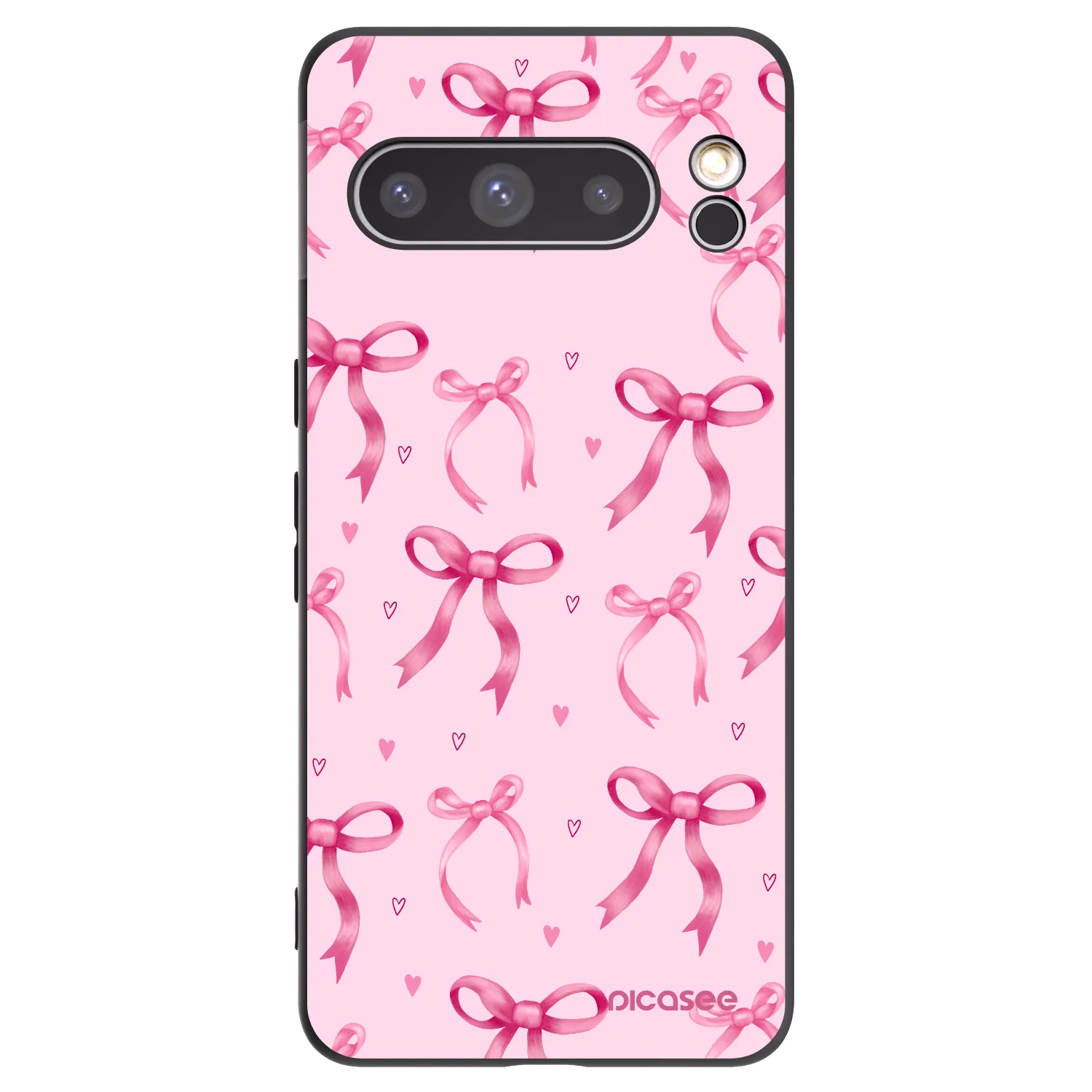 Picasee husă neagră din silicon pentru Google Pixel 8 Pro - Bow Aesthetic