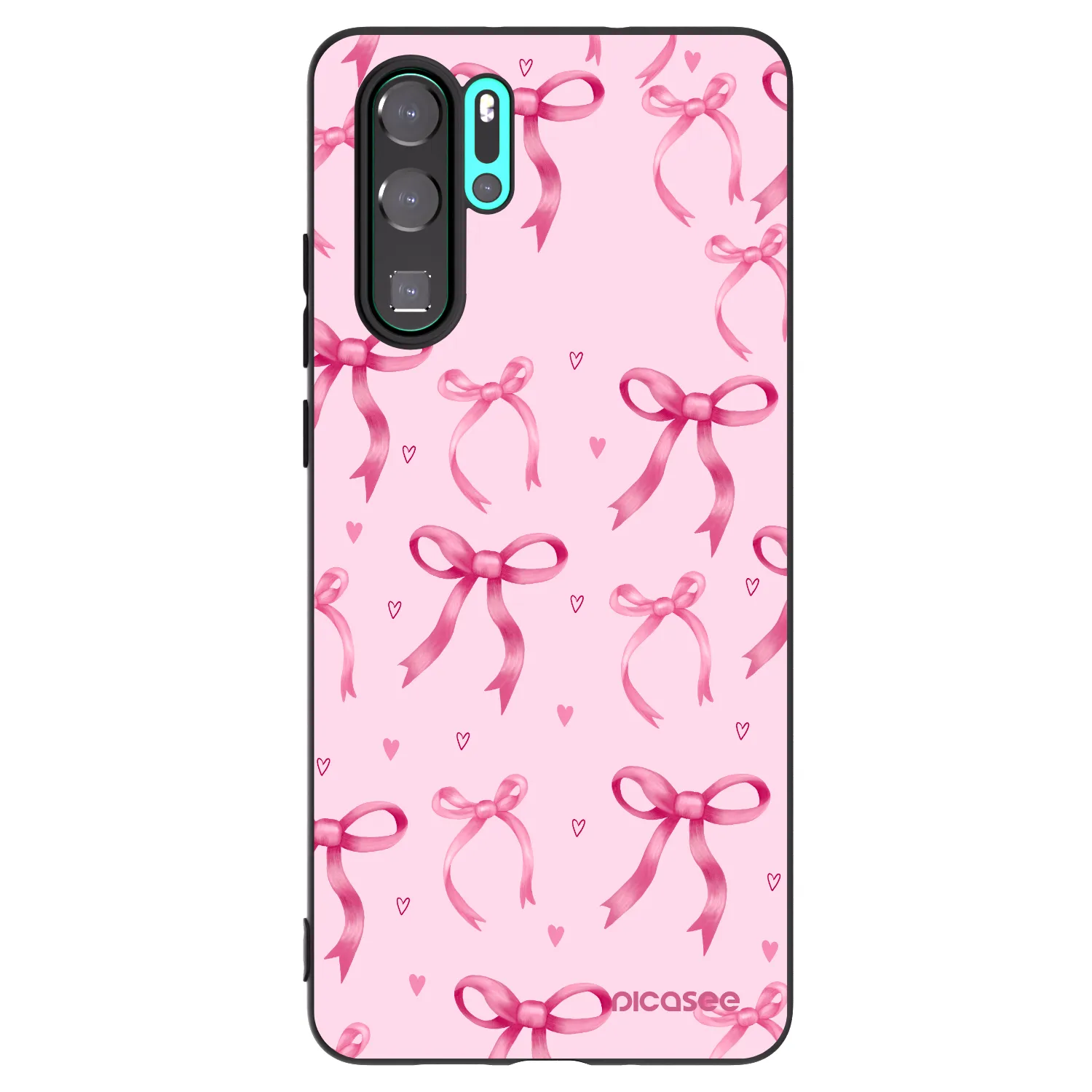 Picasee husă neagră din silicon pentru Huawei P30 Pro - Bow Aesthetic