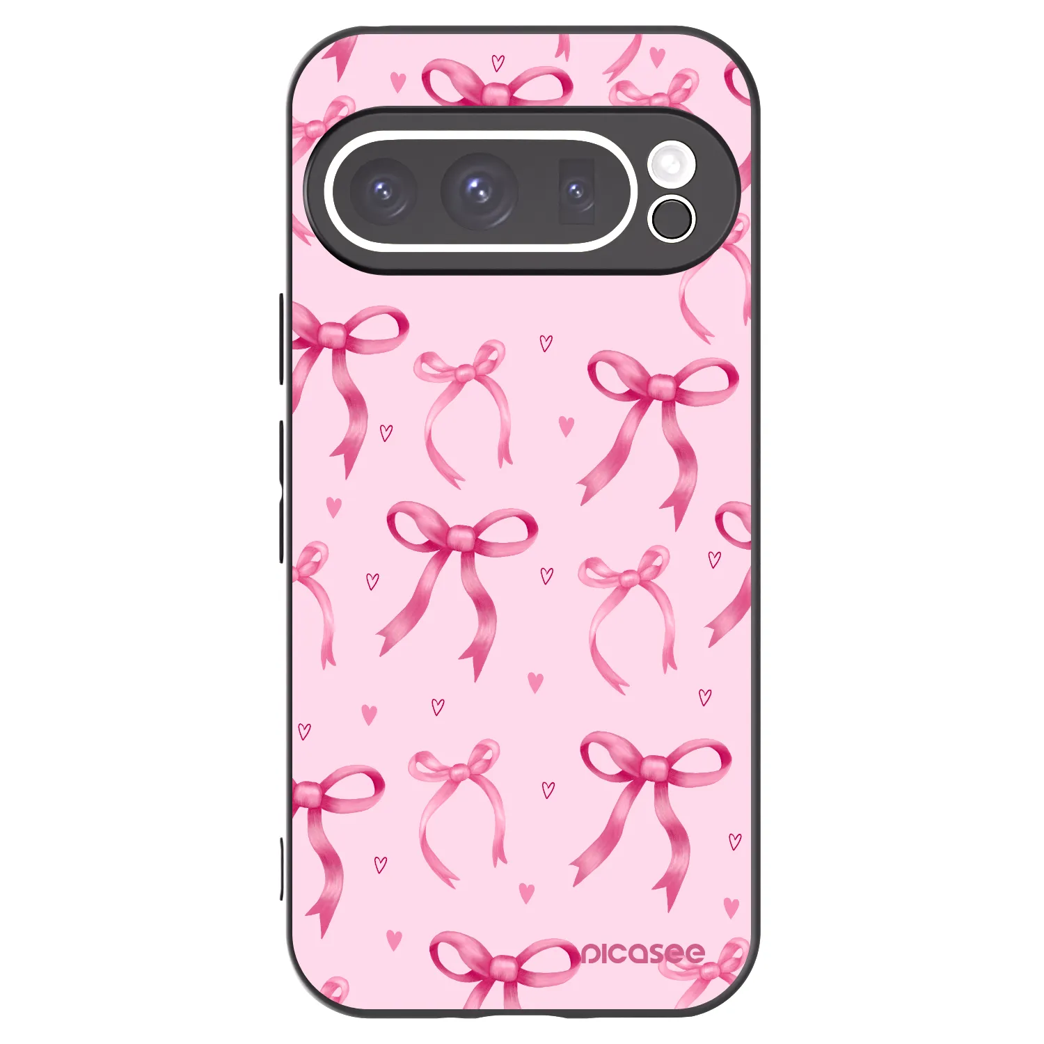Picasee husă neagră din silicon pentru Google Pixel 9 Pro - Bow Aesthetic