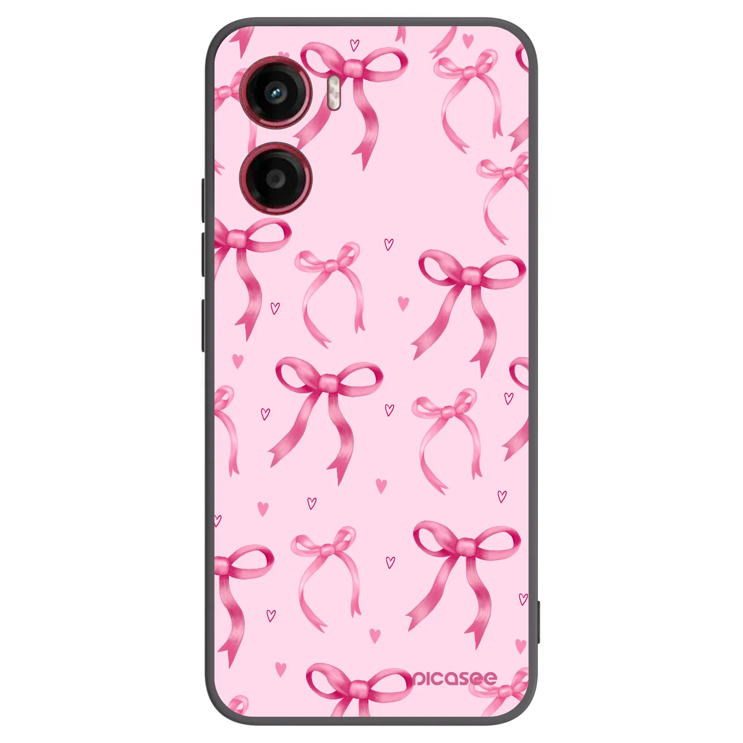 Picasee husă neagră din silicon pentru Motorola Moto G05 - Bow Aesthetic