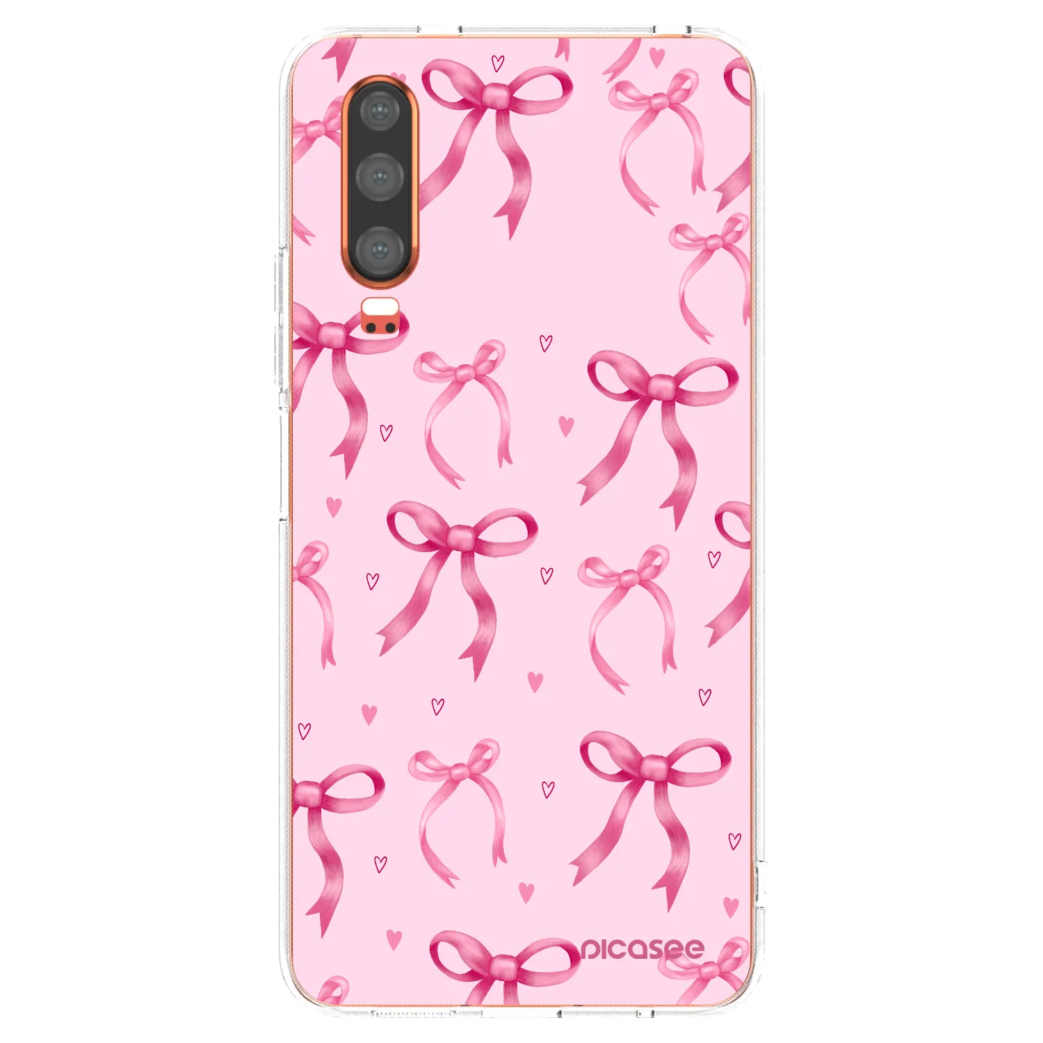 Picasee husă transparentă din silicon pentru Huawei P30 - Bow Aesthetic