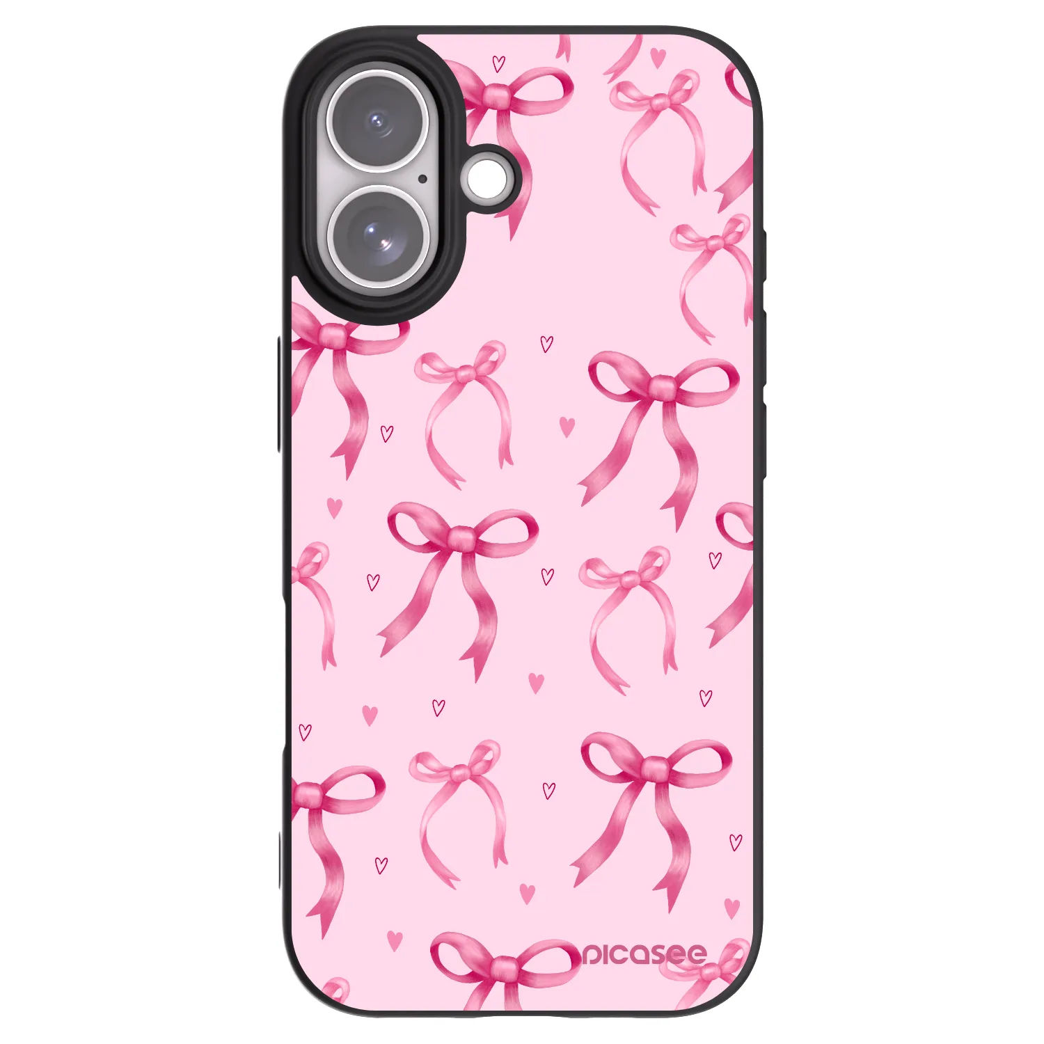Picasee husă neagră din silicon pentru Apple iPhone 17 - Bow Aesthetic