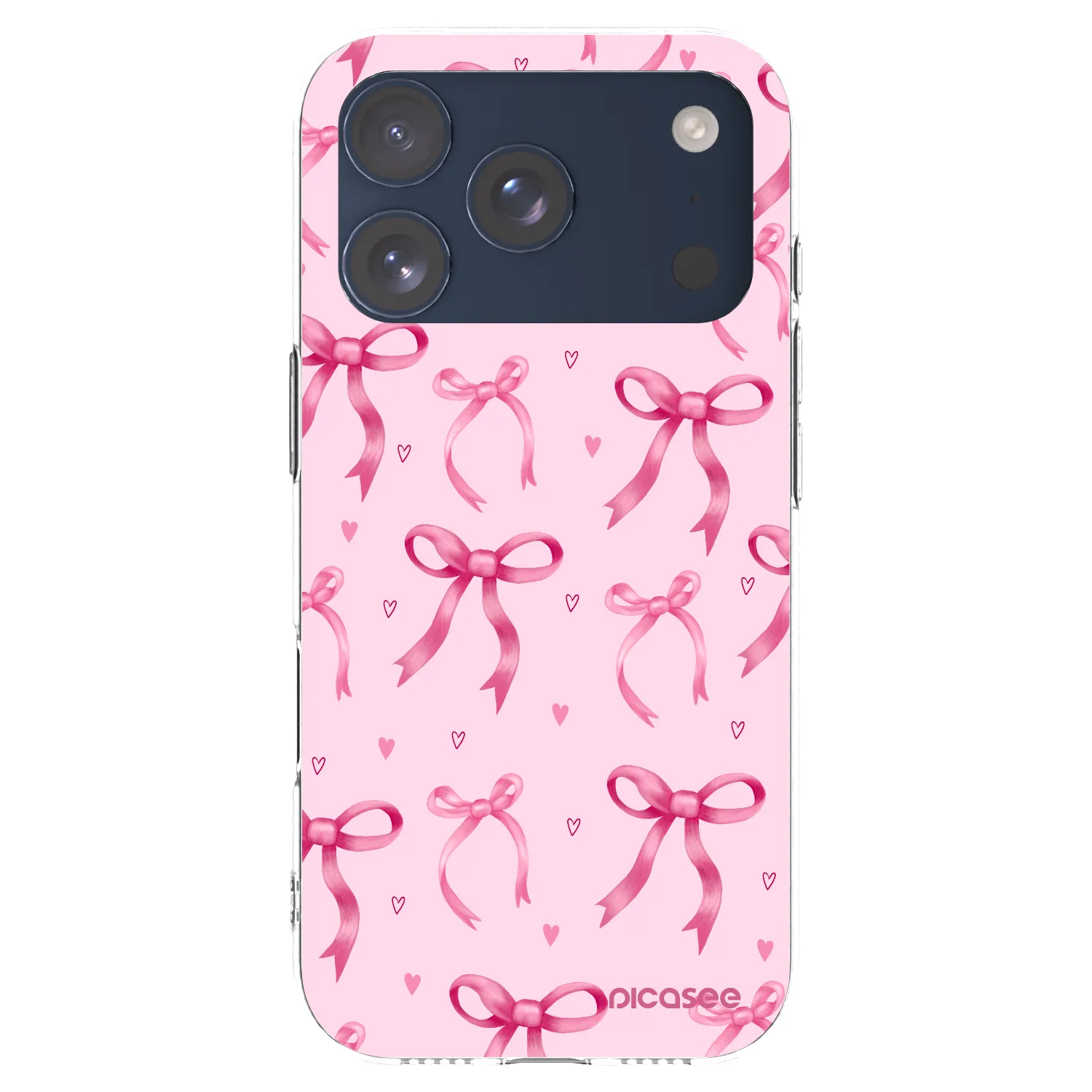 Picasee husă transparentă din silicon pentru Apple iPhone 17 Pro - Bow Aesthetic