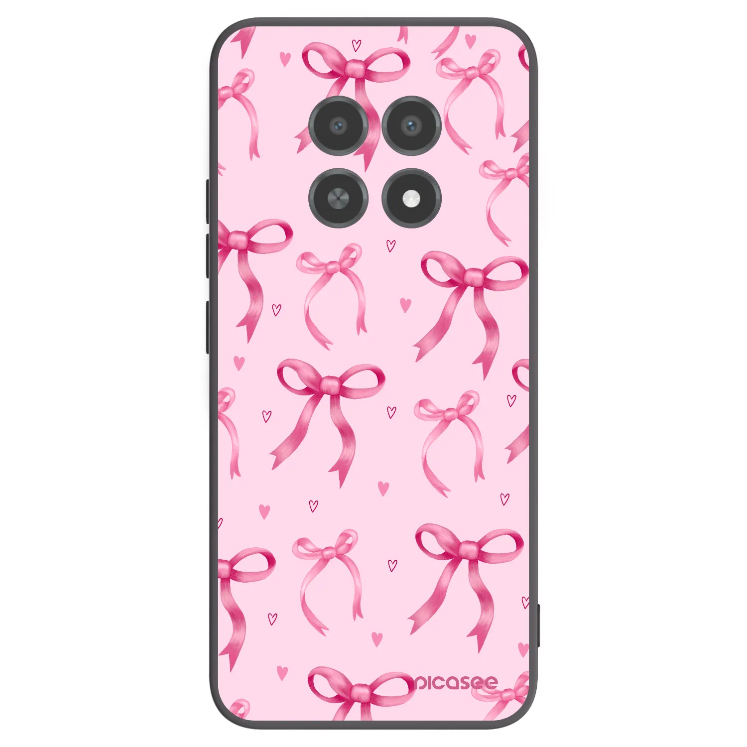 Picasee husă neagră din silicon pentru Realme 12X - Bow Aesthetic