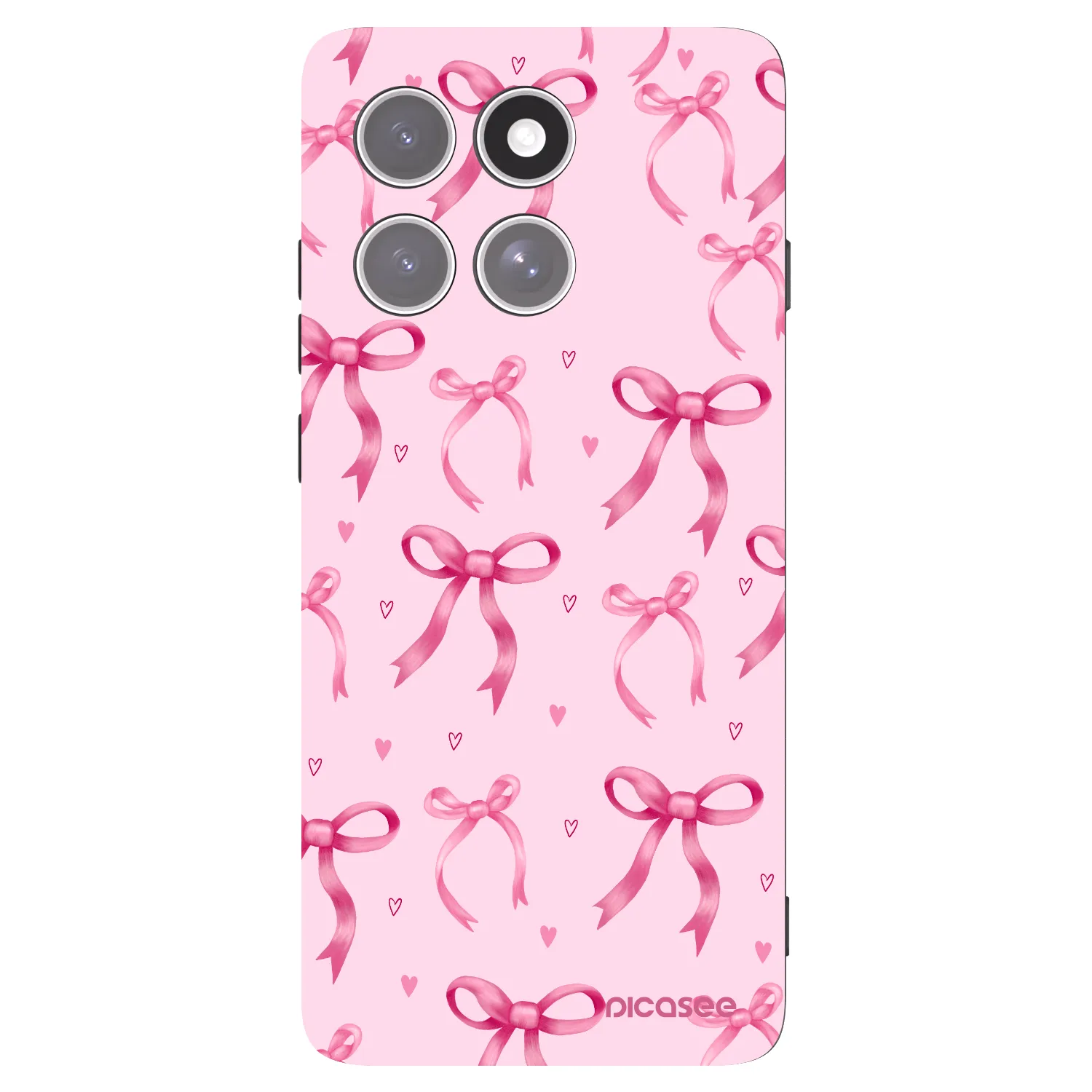 Picasee husă neagră din silicon pentru Motorola Edge 60 Pro - Bow Aesthetic