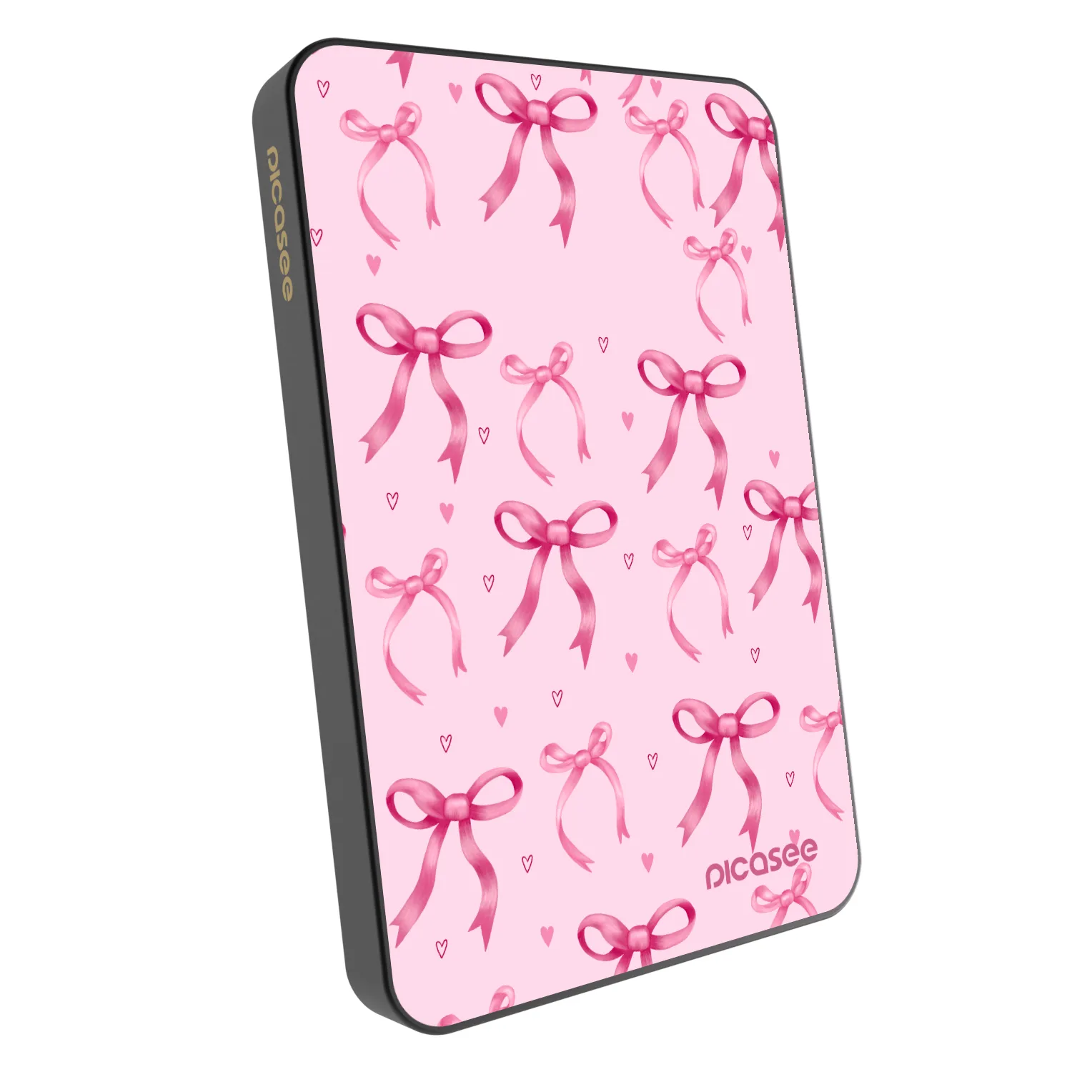 Picasee Powerbank cu MagSafe 5 000 mAh Gri - Bow Aesthetic