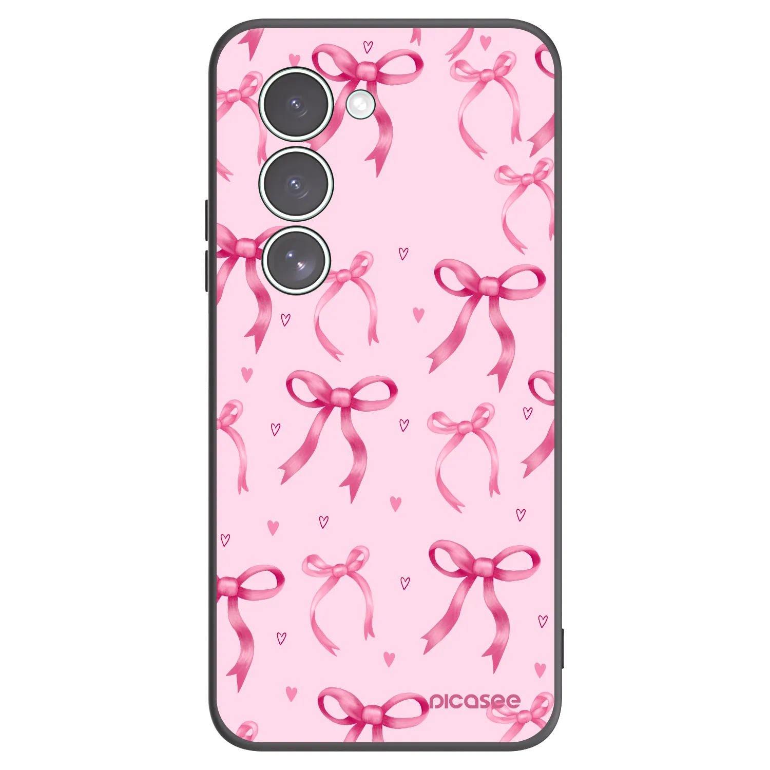 Picasee husă neagră din silicon pentru Xiaomi Redmi 15 5G - Bow Aesthetic