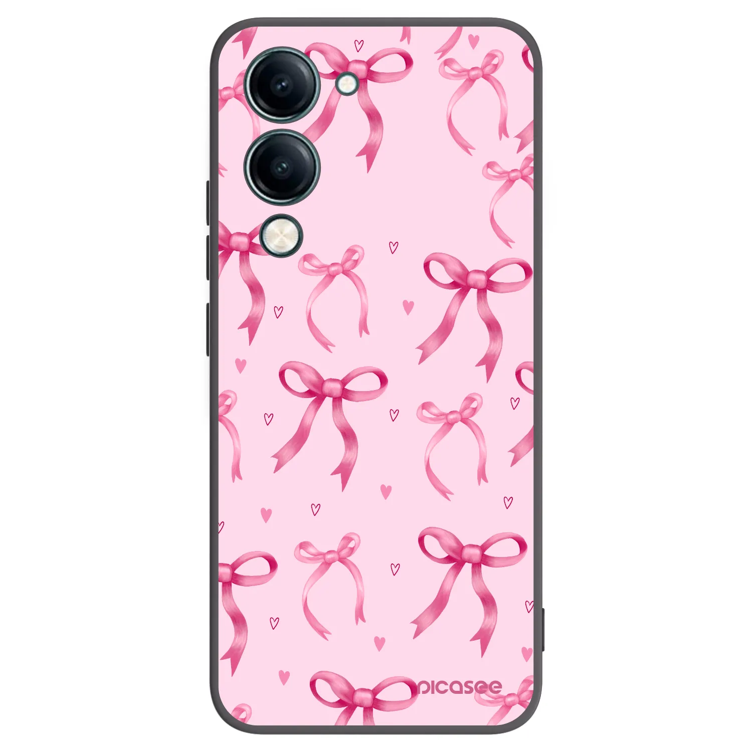 Picasee husă neagră din silicon pentru Vivo Y29s 5G - Bow Aesthetic
