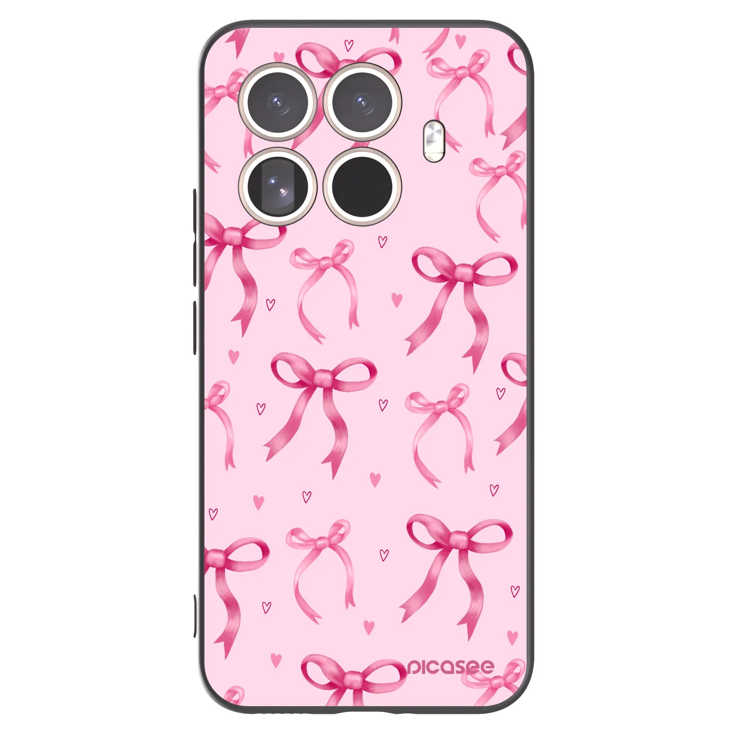 Picasee husă neagră din silicon pentru Xiaomi 15T Pro - Bow Aesthetic