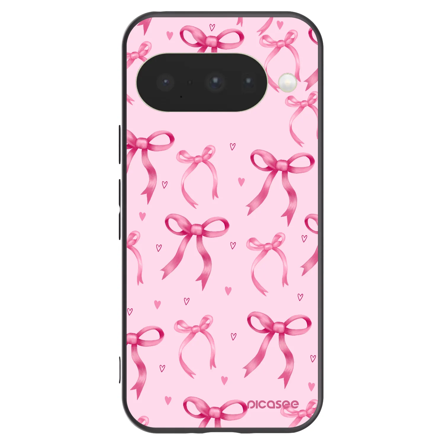Picasee husă neagră din silicon pentru Google Pixel 10 - Bow Aesthetic