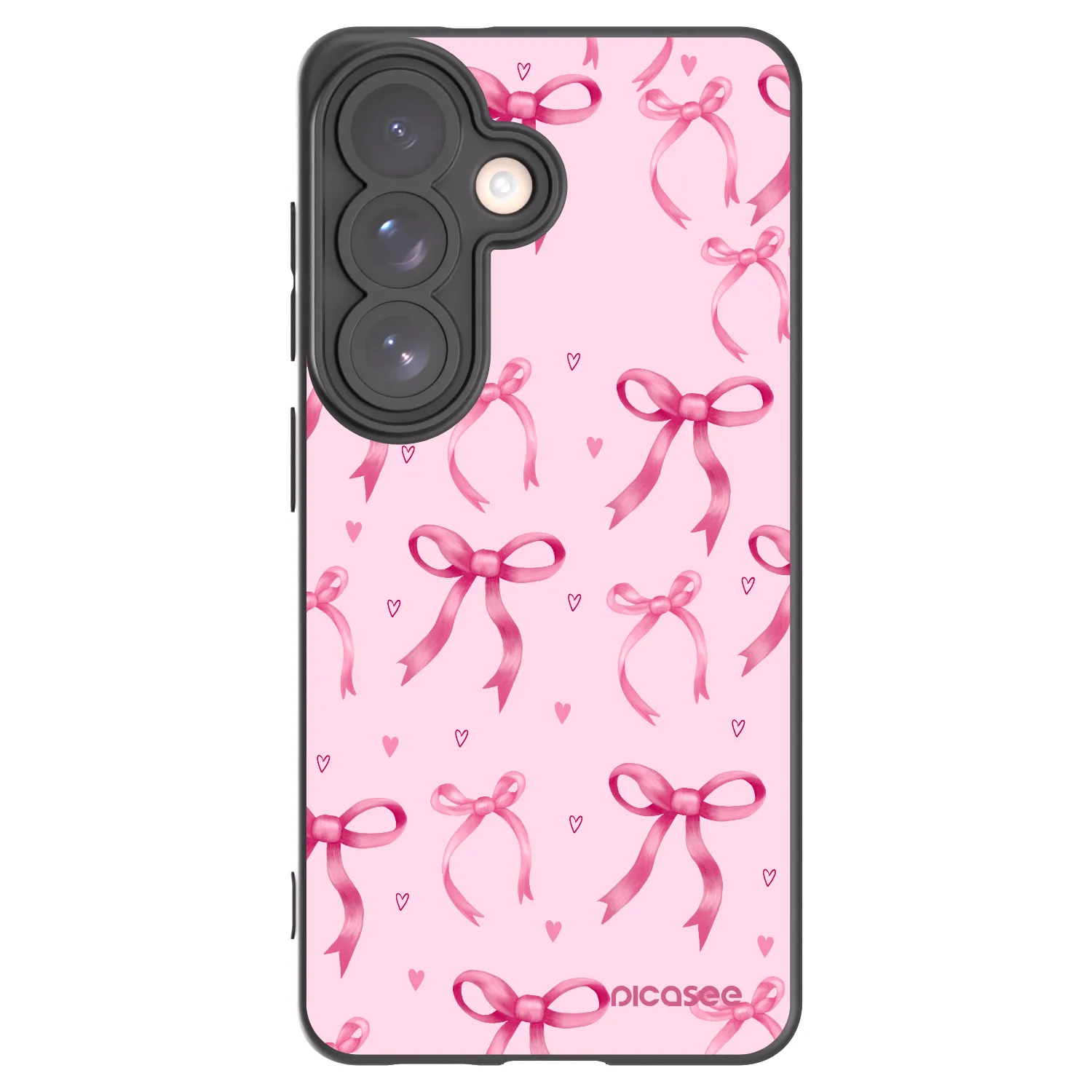 Picasee husă neagră din silicon pentru Samsung Galaxy S26 - Bow Aesthetic