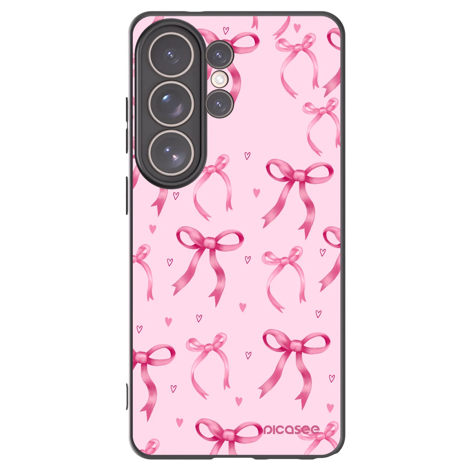 Picasee husă neagră din silicon pentru Samsung Galaxy S26 Ultra - Bow Aesthetic