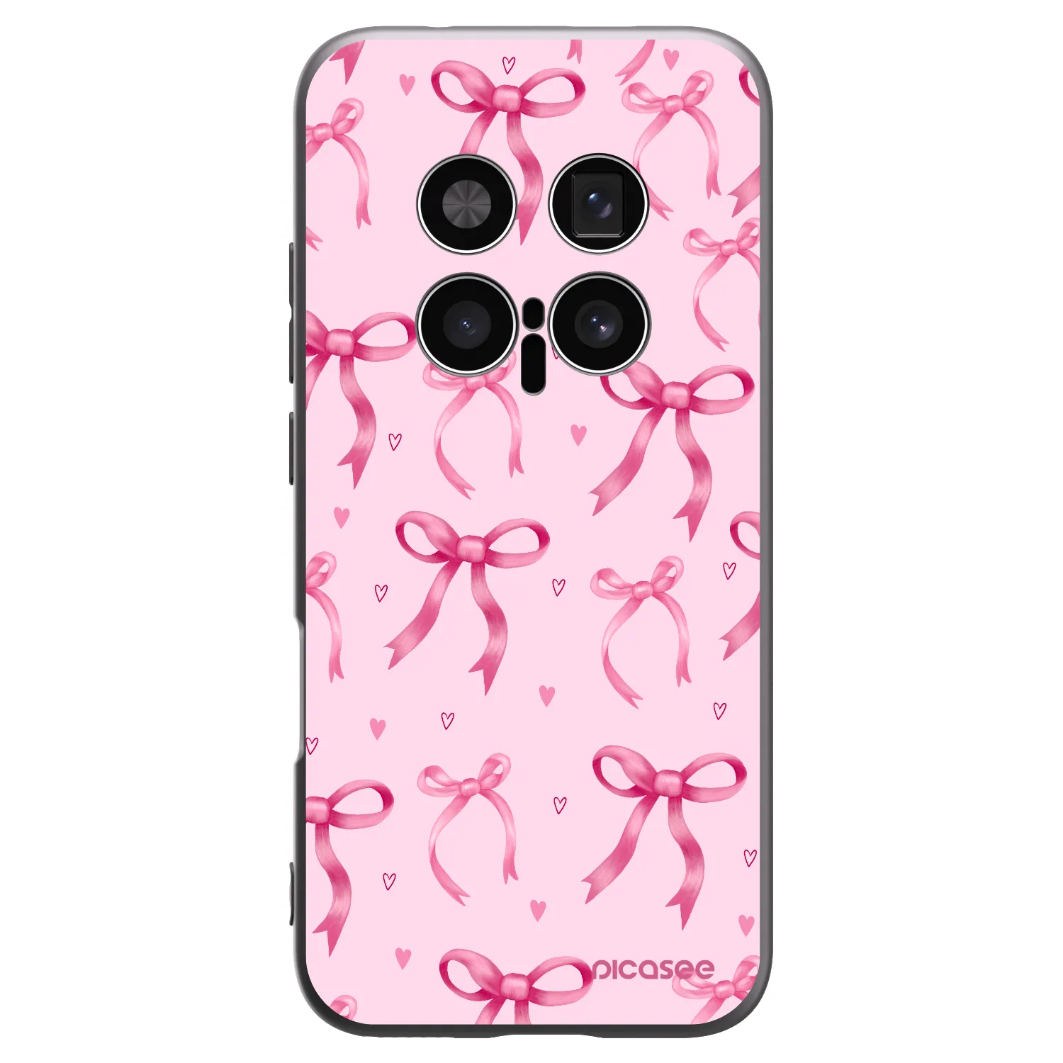Picasee husă neagră din silicon pentru Honor Magic8 Pro 5G - Bow Aesthetic