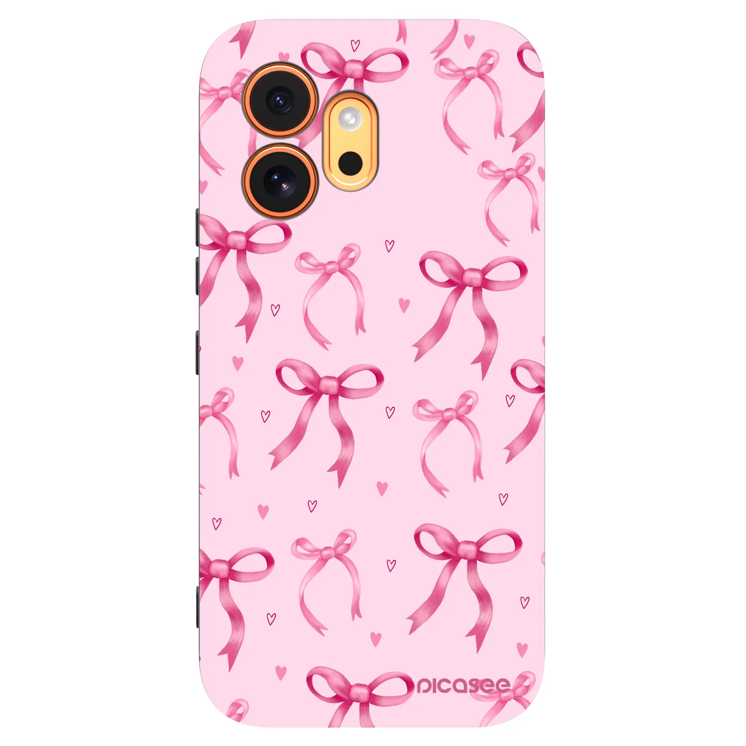 Picasee husă neagră din silicon pentru Honor 600 - Bow Aesthetic