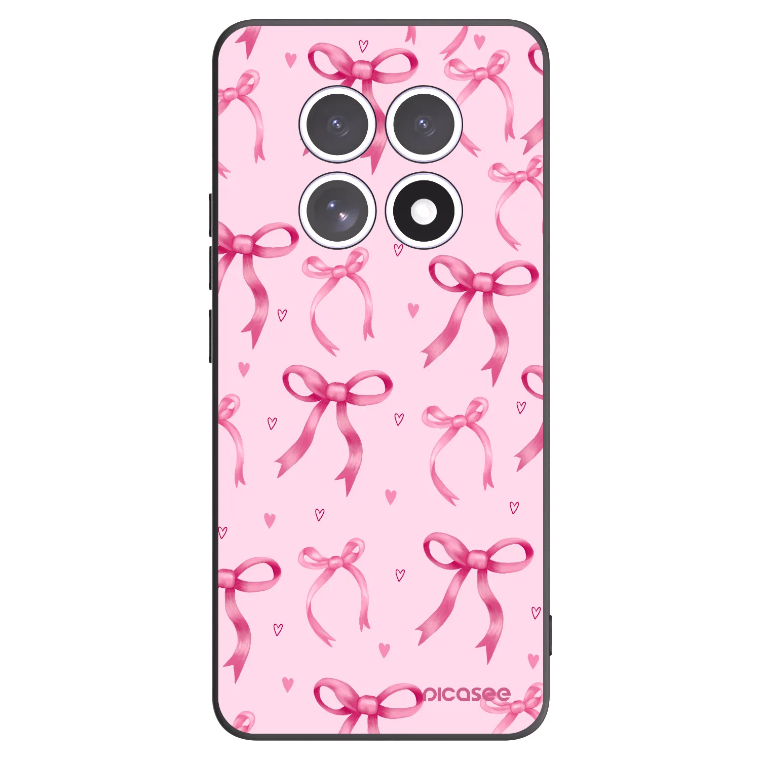 Picasee husă neagră din silicon pentru Xiaomi Redmi Note 15 5G - Bow Aesthetic