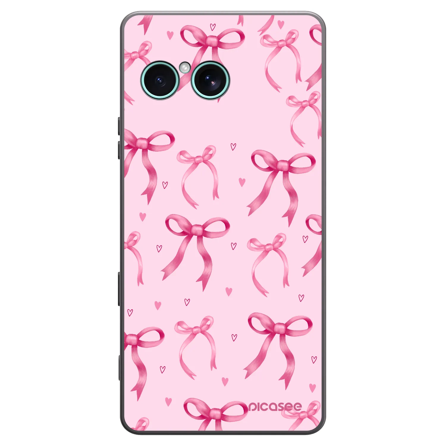 Picasee husă neagră din silicon pentru Sony Xperia 10 VII - Bow Aesthetic