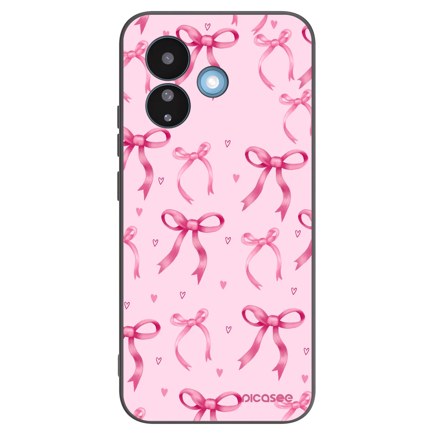 Picasee husă neagră din silicon pentru Xiaomi Redmi Note 17 Pro 5G - Bow Aesthetic
