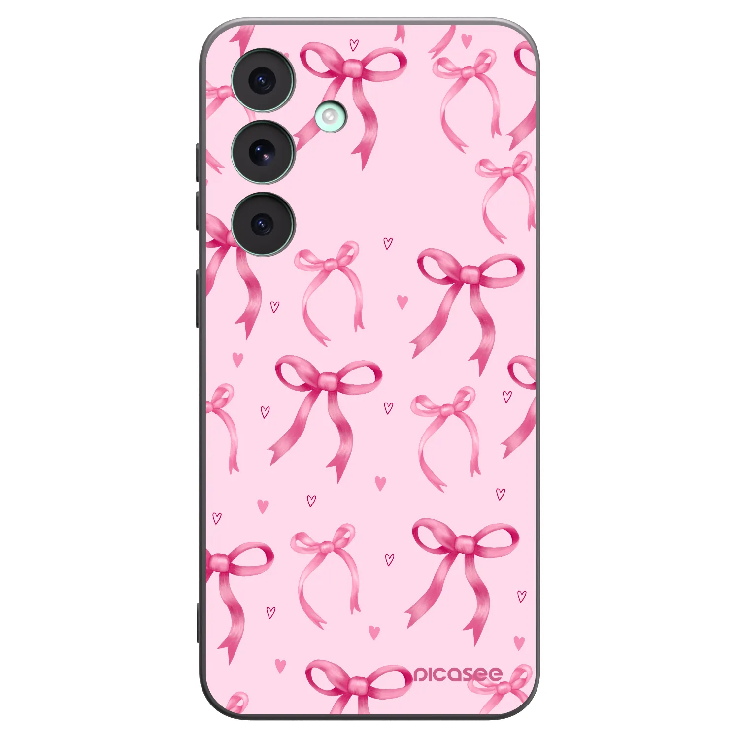 Picasee husă neagră din silicon pentru Samsung Galaxy S26 FE - Bow Aesthetic
