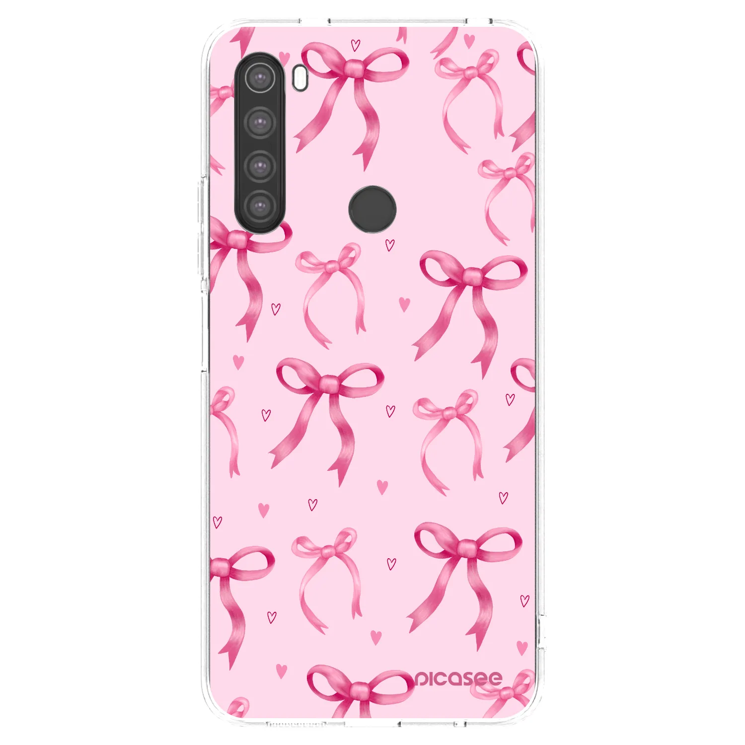 Picasee husă transparentă din silicon pentru Xiaomi Redmi Note 8 - Bow Aesthetic