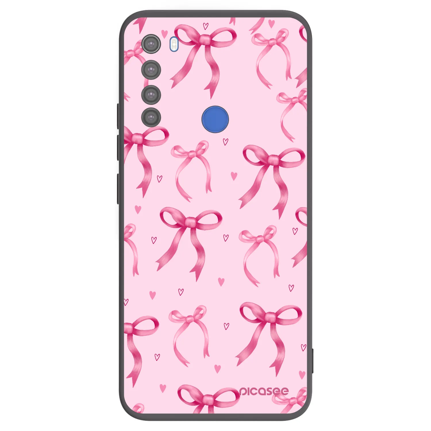 Picasee husă neagră din silicon pentru Xiaomi Redmi Note 8T - Bow Aesthetic