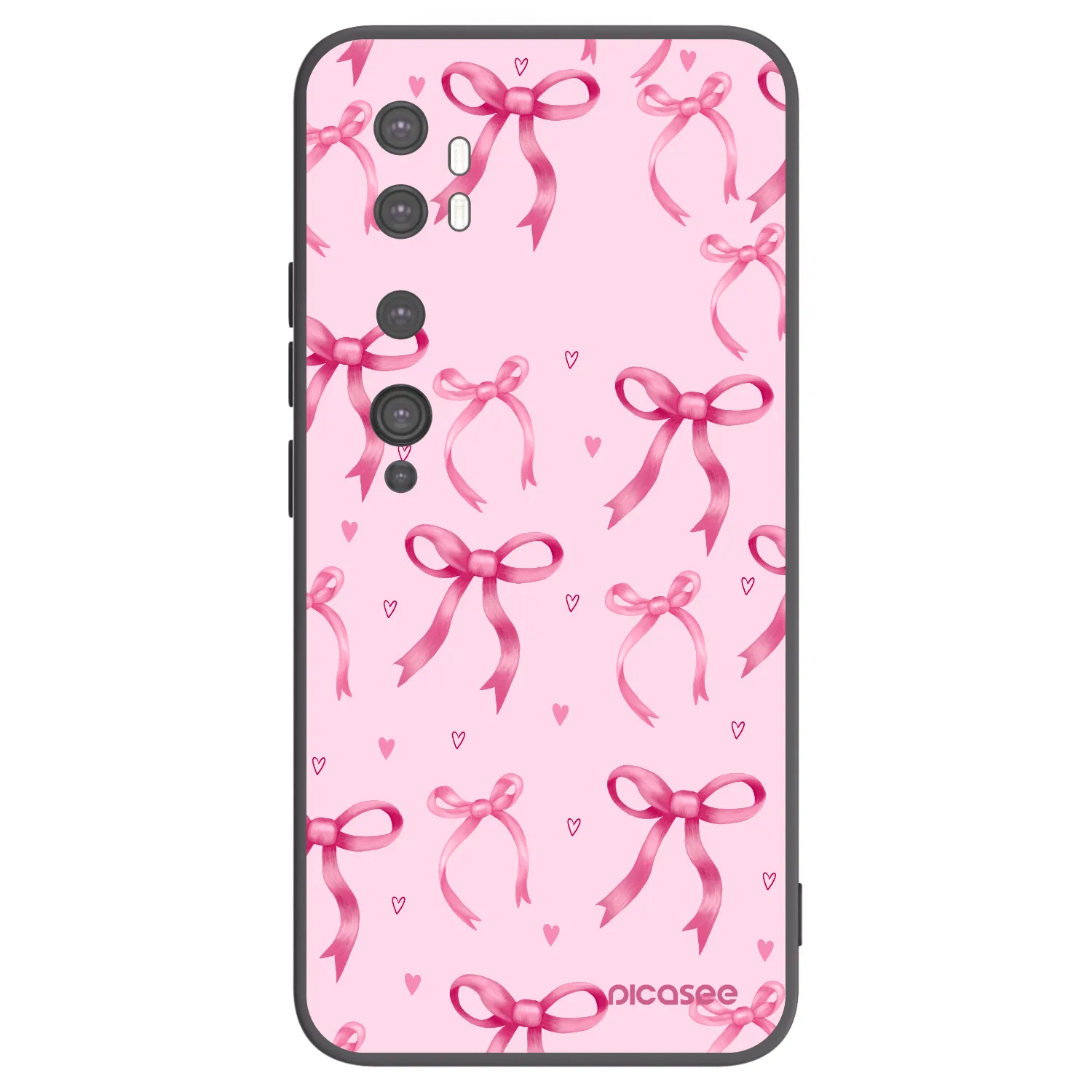 Picasee husă neagră din silicon pentru Xiaomi Mi Note 10 (Pro) - Bow Aesthetic